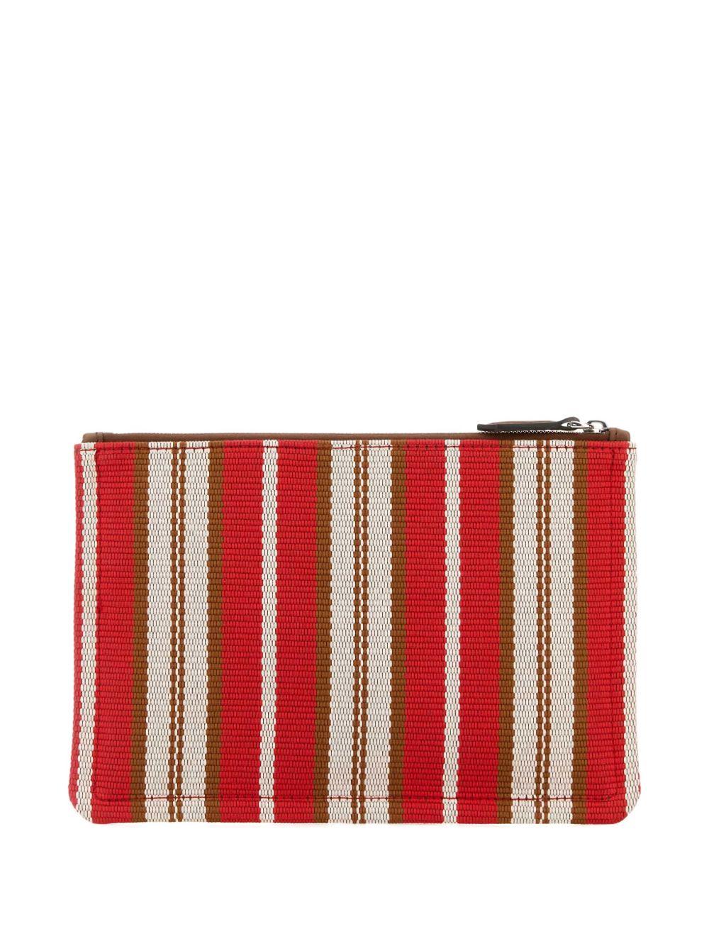 small striped canvas clutch Product Image