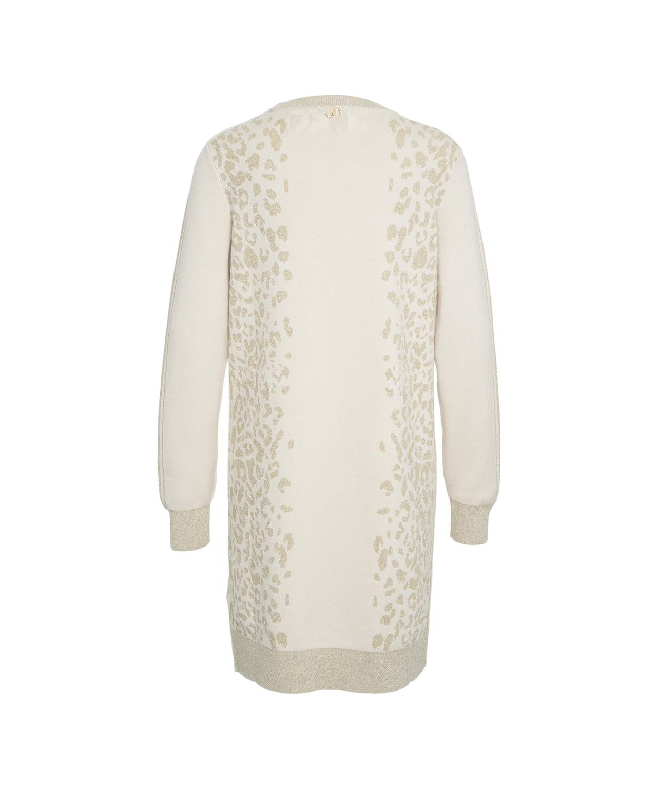 Midi dress with animal print Product Image