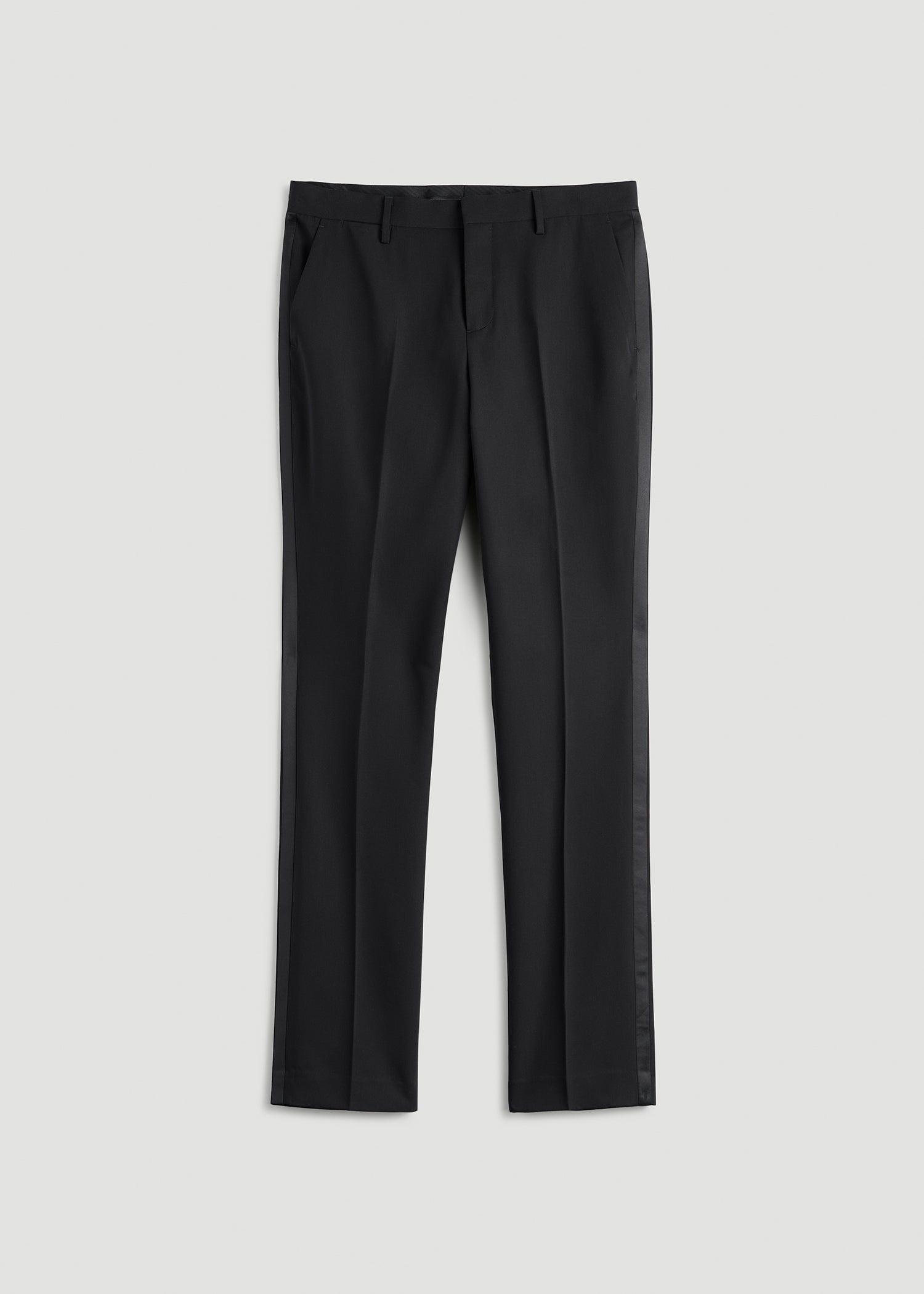 Tuxedo Pants for Tall Men in Black Male Product Image