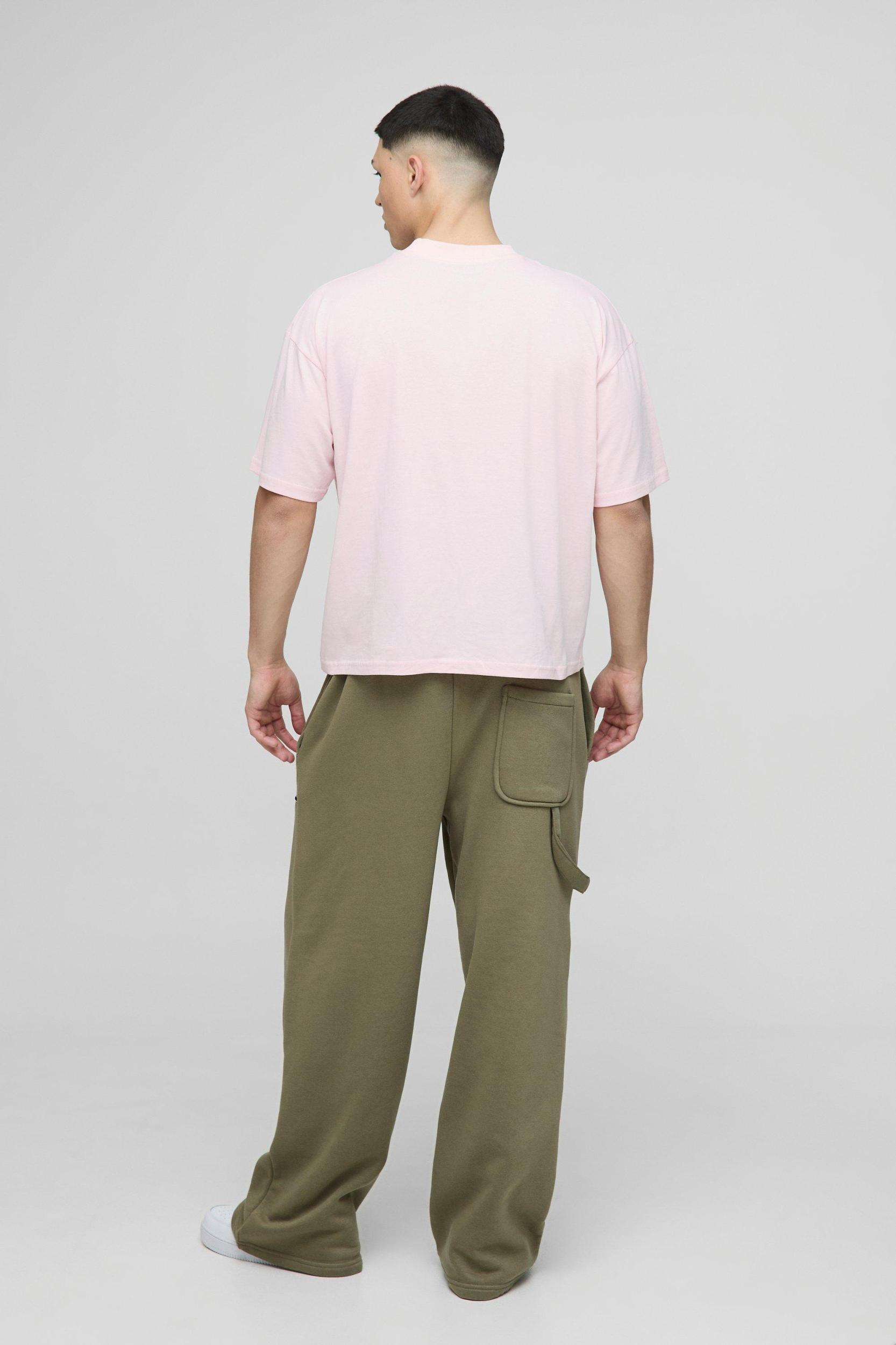 Oversized Boxy Homme Deboss T-Shirt | boohooMAN USA Product Image