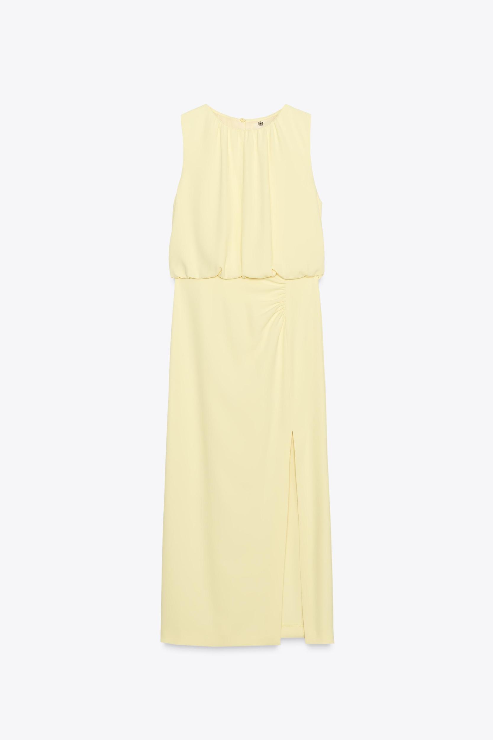 RUCHED MIDI DRESS Product Image