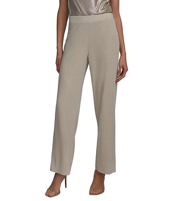 Donna Karan Pull On Relaxed Fit Knit Pants Product Image