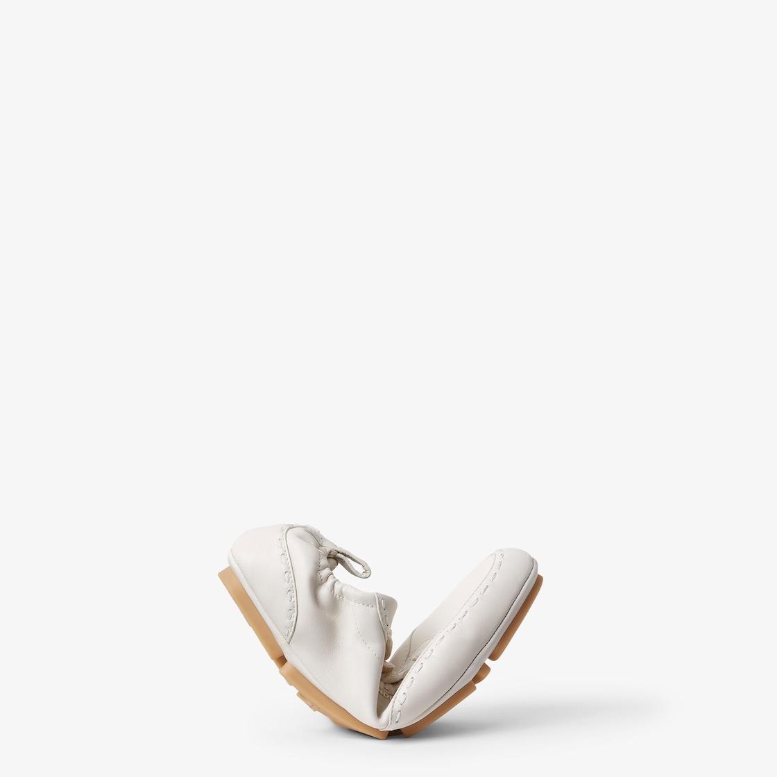 Fendi Fit sneakersWhite leather low-tops Product Image