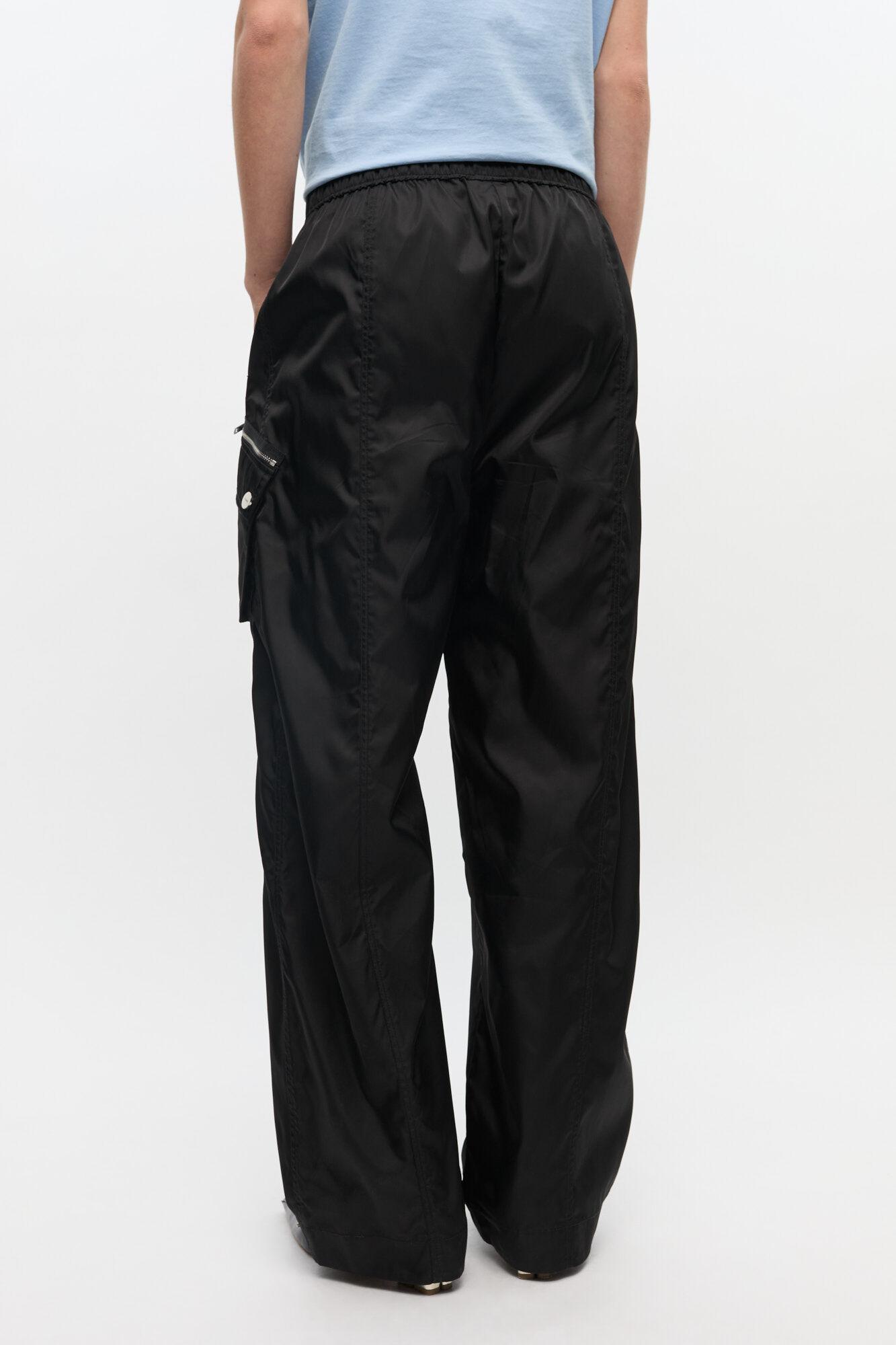 Black Nylon Elasticated Pants Product Image