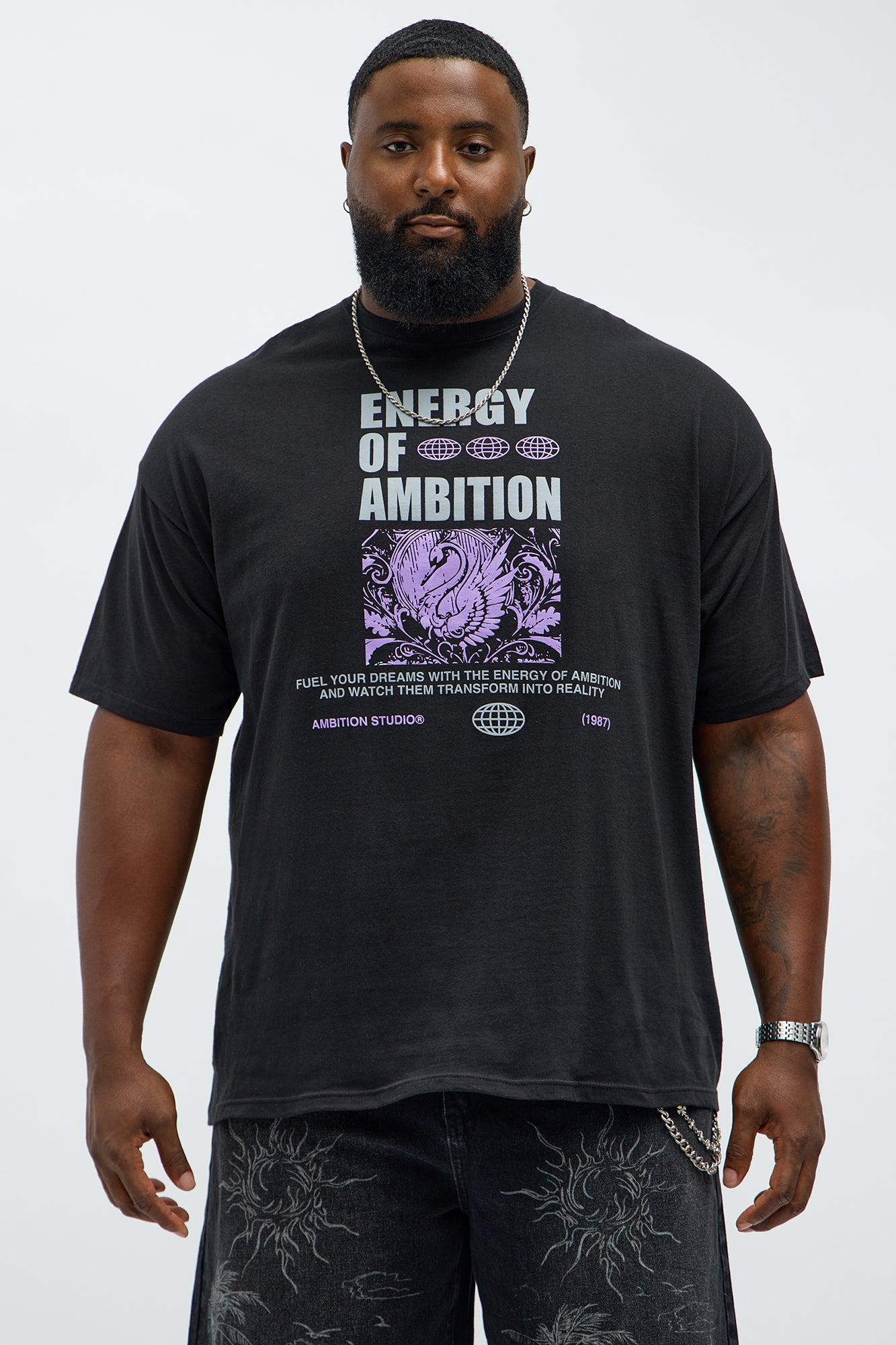 Energy Of Ambition Short Sleeve Tee - Black Product Image