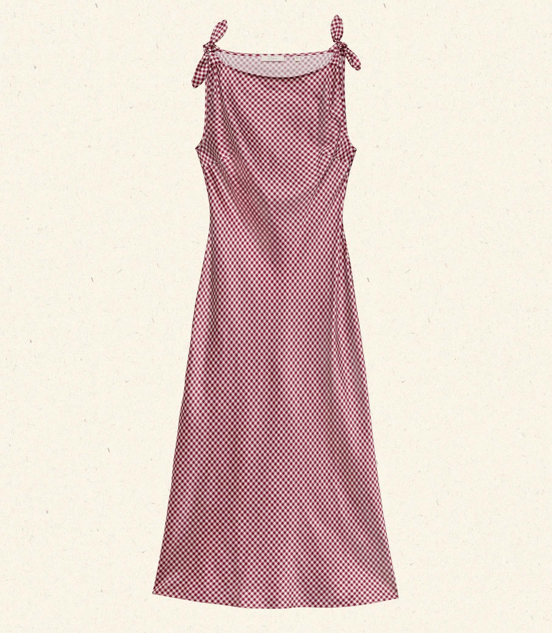 MARISELLE DRESS -- MULBERRY VALENCIA GINGHAM Product Image