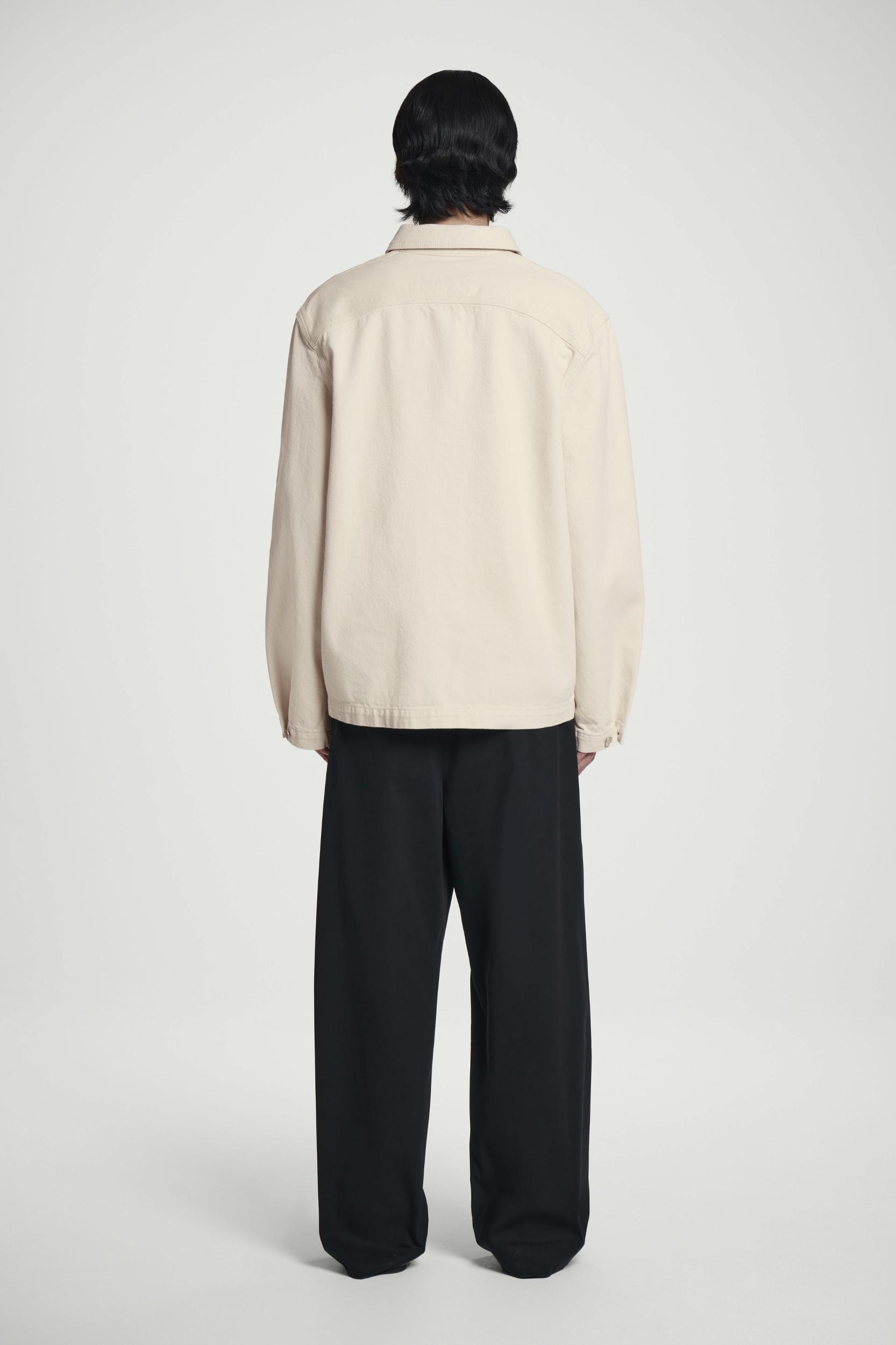 RELAXED CHAINSTITCHED DENIM OVERSHIRT Product Image