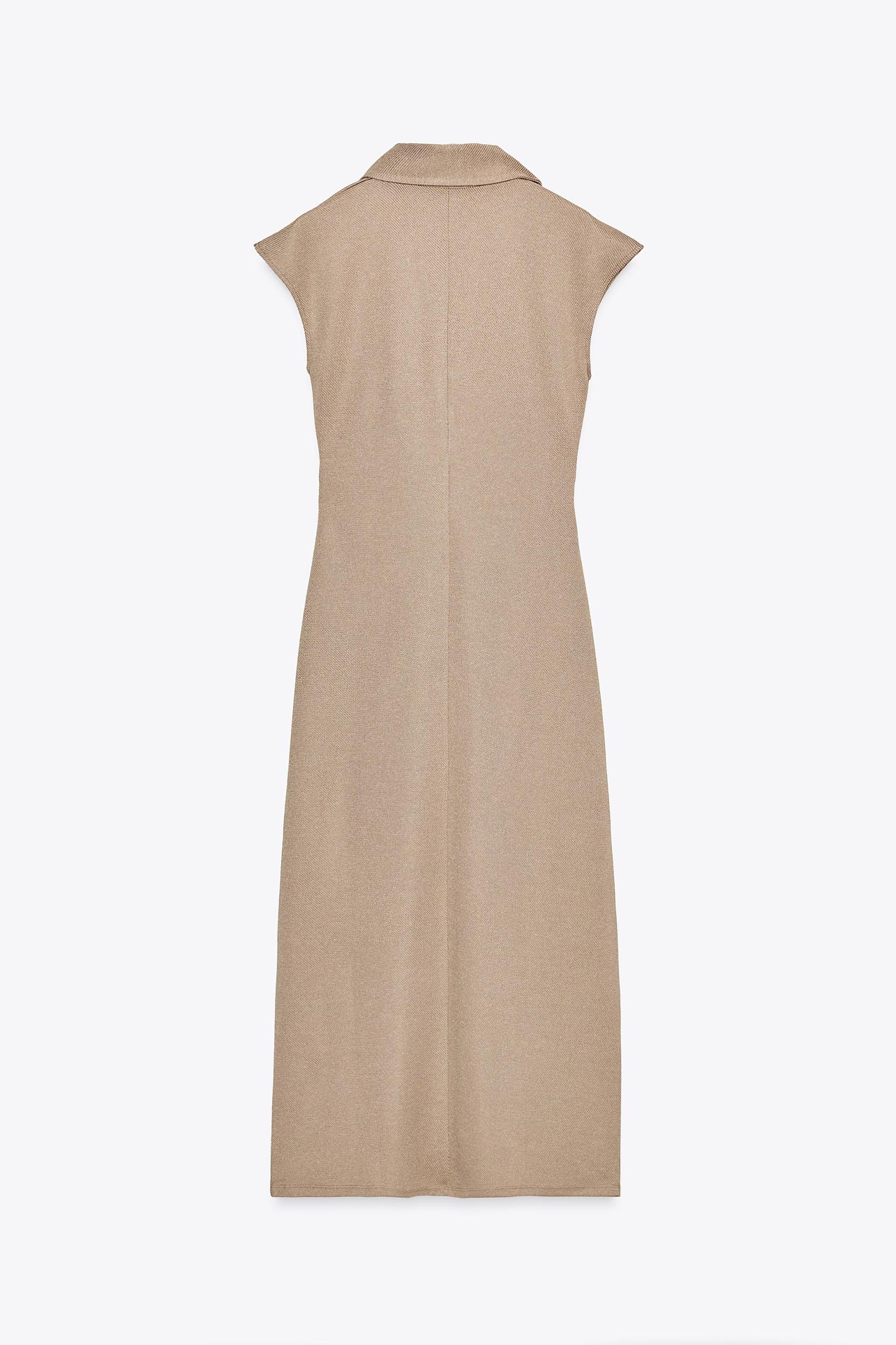 POLO COLLAR MIDI DRESS Product Image