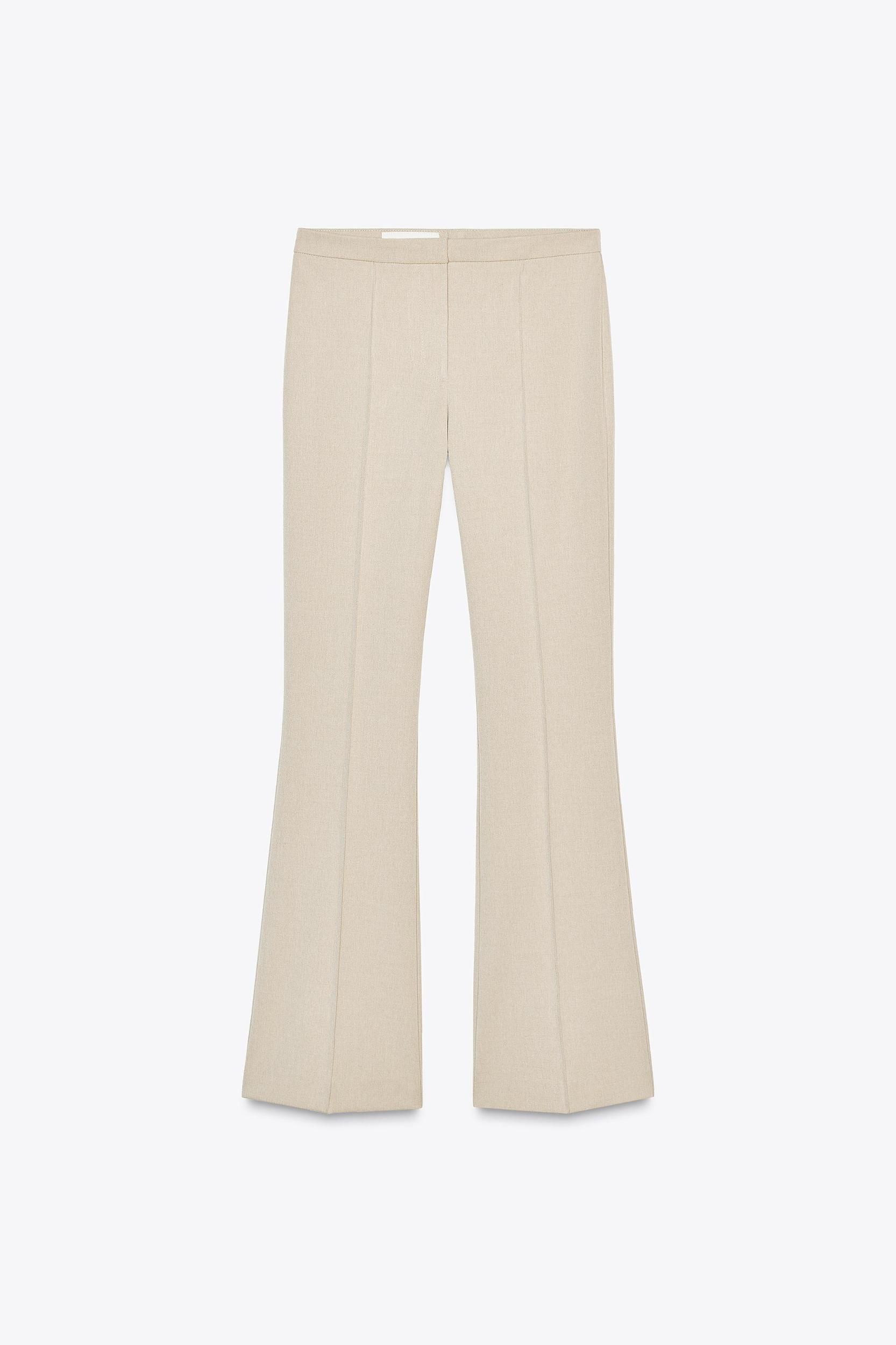RIB DETAIL FLARE PANTS Product Image