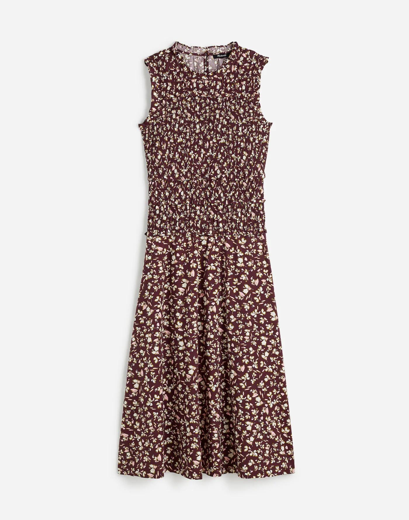 Smocked Sleeveless Midi Dress Product Image