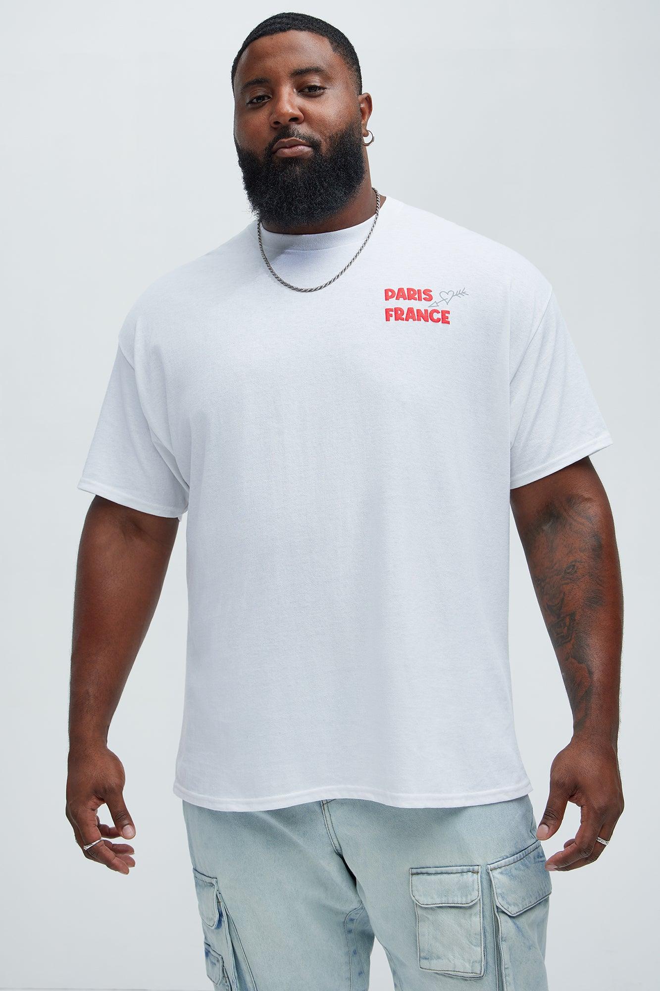 Paris Doodle Short Sleeve Tee - White Product Image