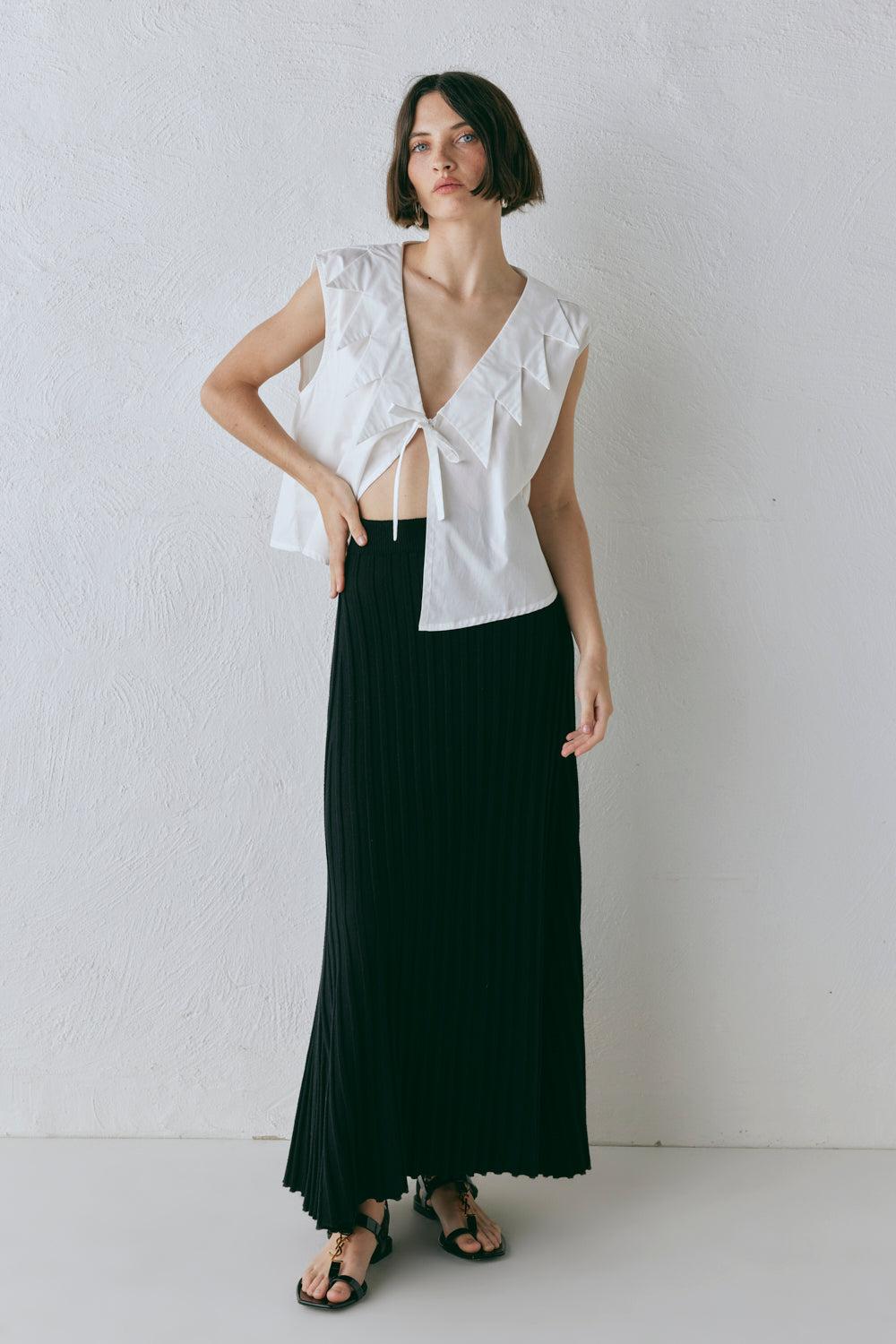 Malou Knit Maxi Skirt Black Product Image