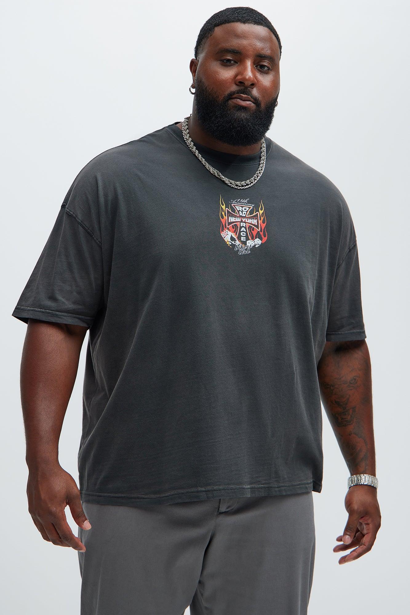 Road Race Oversized Short Sleeve Tee - Black Product Image