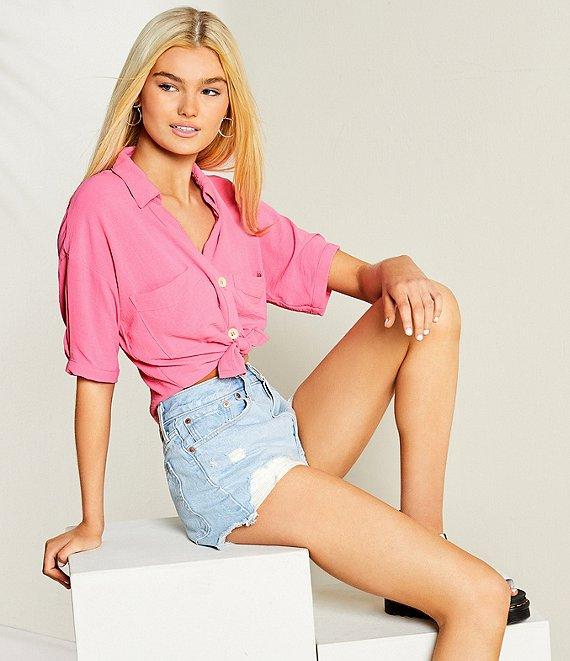 Levi's® 501® Original High-Rise Cut-Off Jean Shorts Product Image