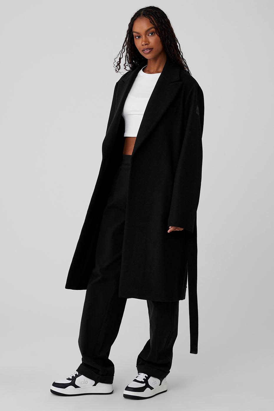 Wool Gameday Overcoat - Black Female Product Image
