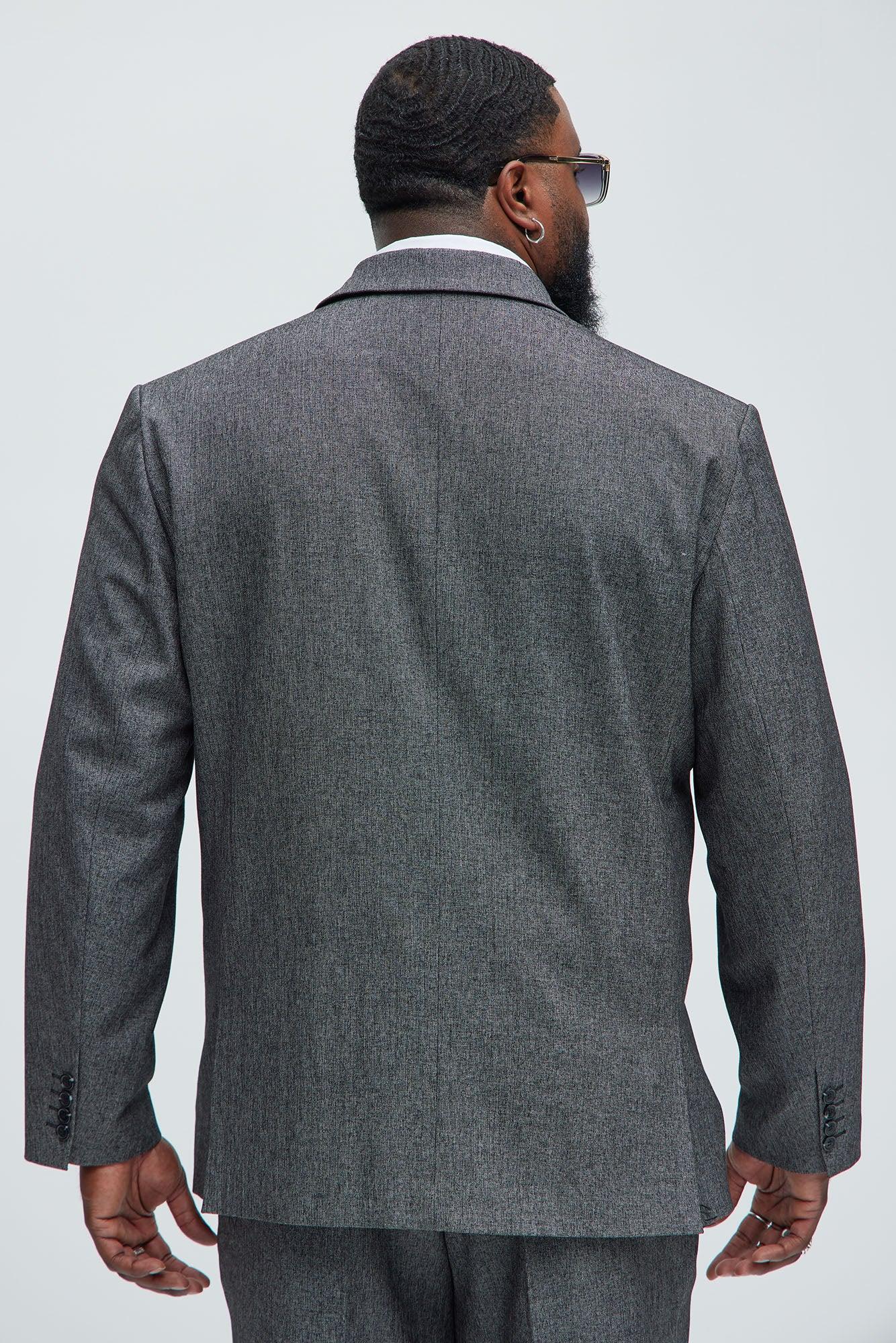Porter Textured Blazer - Charcoal Product Image
