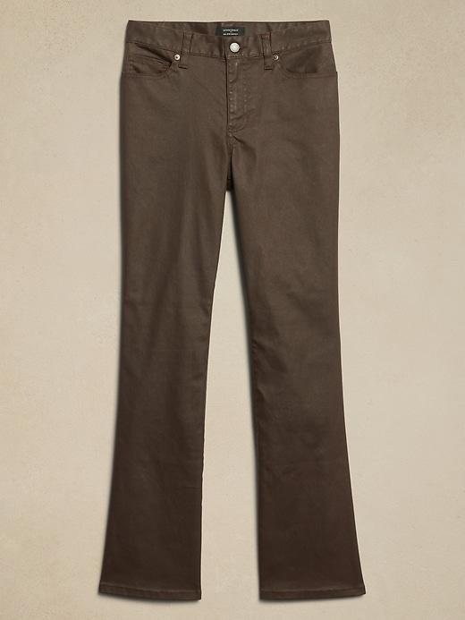 Mid-Rise Bootcut Coated Jean Product Image