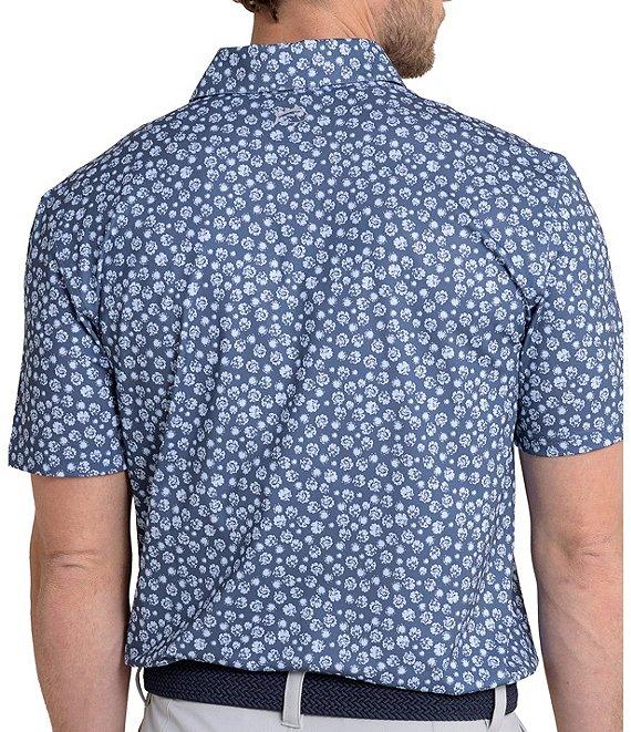 Southern Tide Driver Blossom Bliss Printed Short Sleeve Polo Shirt Product Image