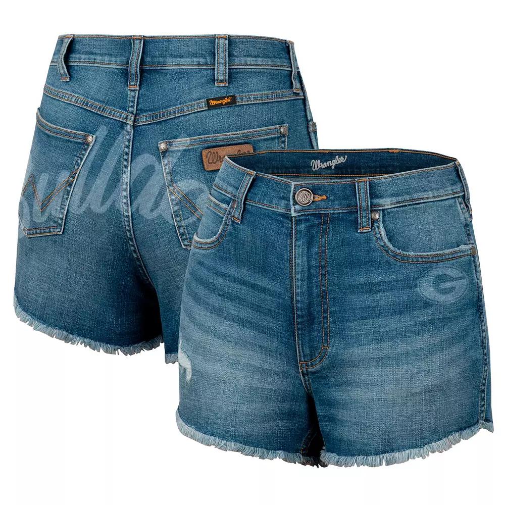 Women's Colosseum x Wrangler Blue Georgia Bulldogs Retro High Rise Cut-Off Shorts, Size: 3 Product Image