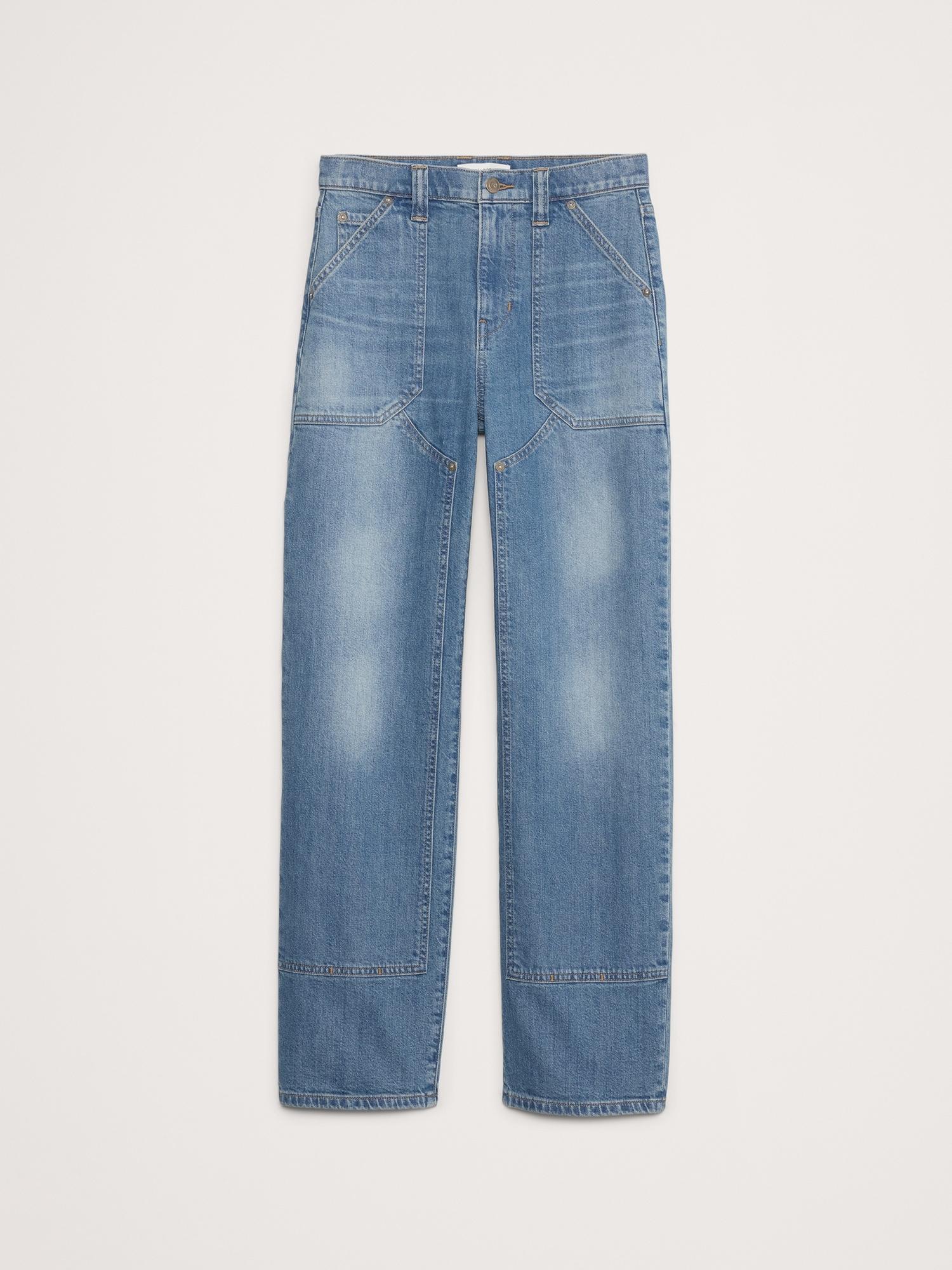 High-Rise Straight Cargo Jean Product Image