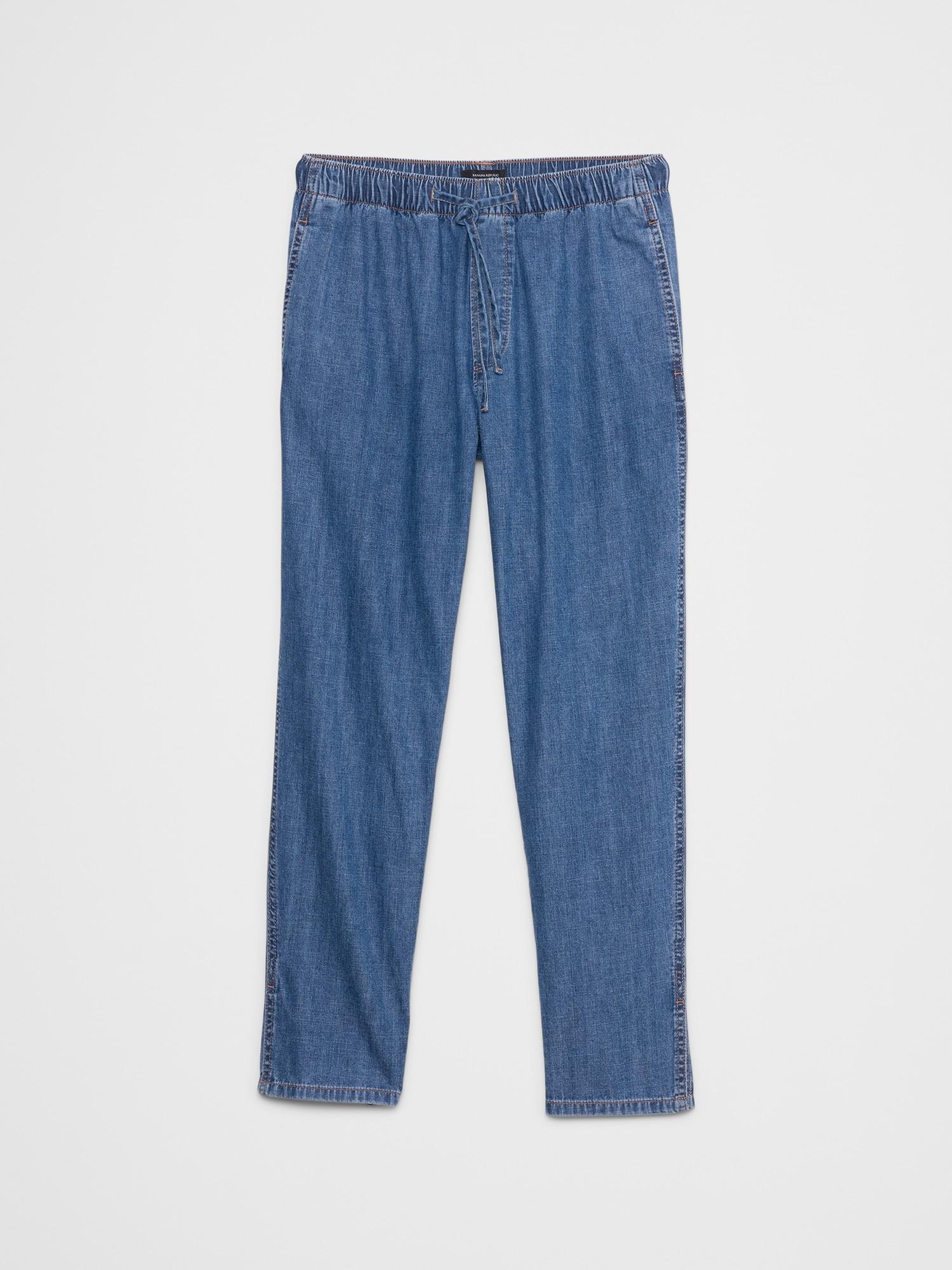 Taper Mid-Rise Summerweight Pull-On Jean Product Image