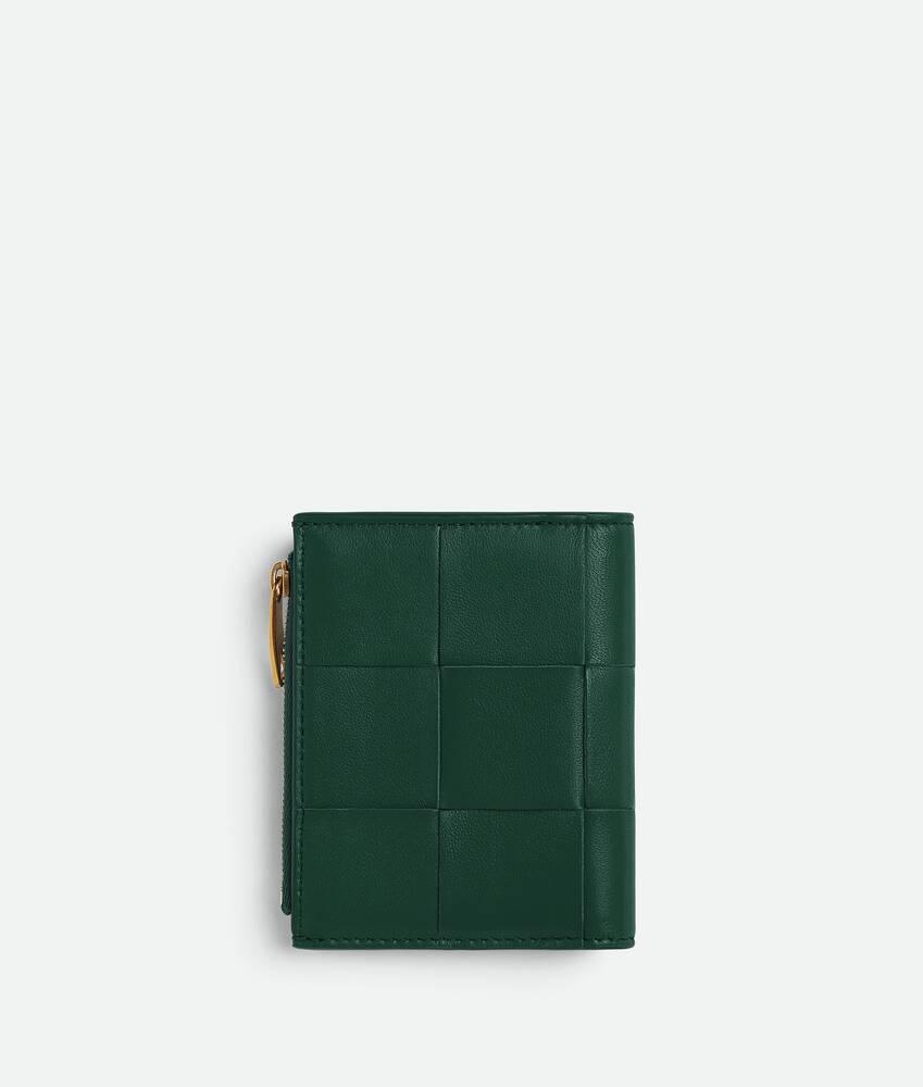 Women's Cassette Small Bi-Fold Wallet in Emerald green Product Image