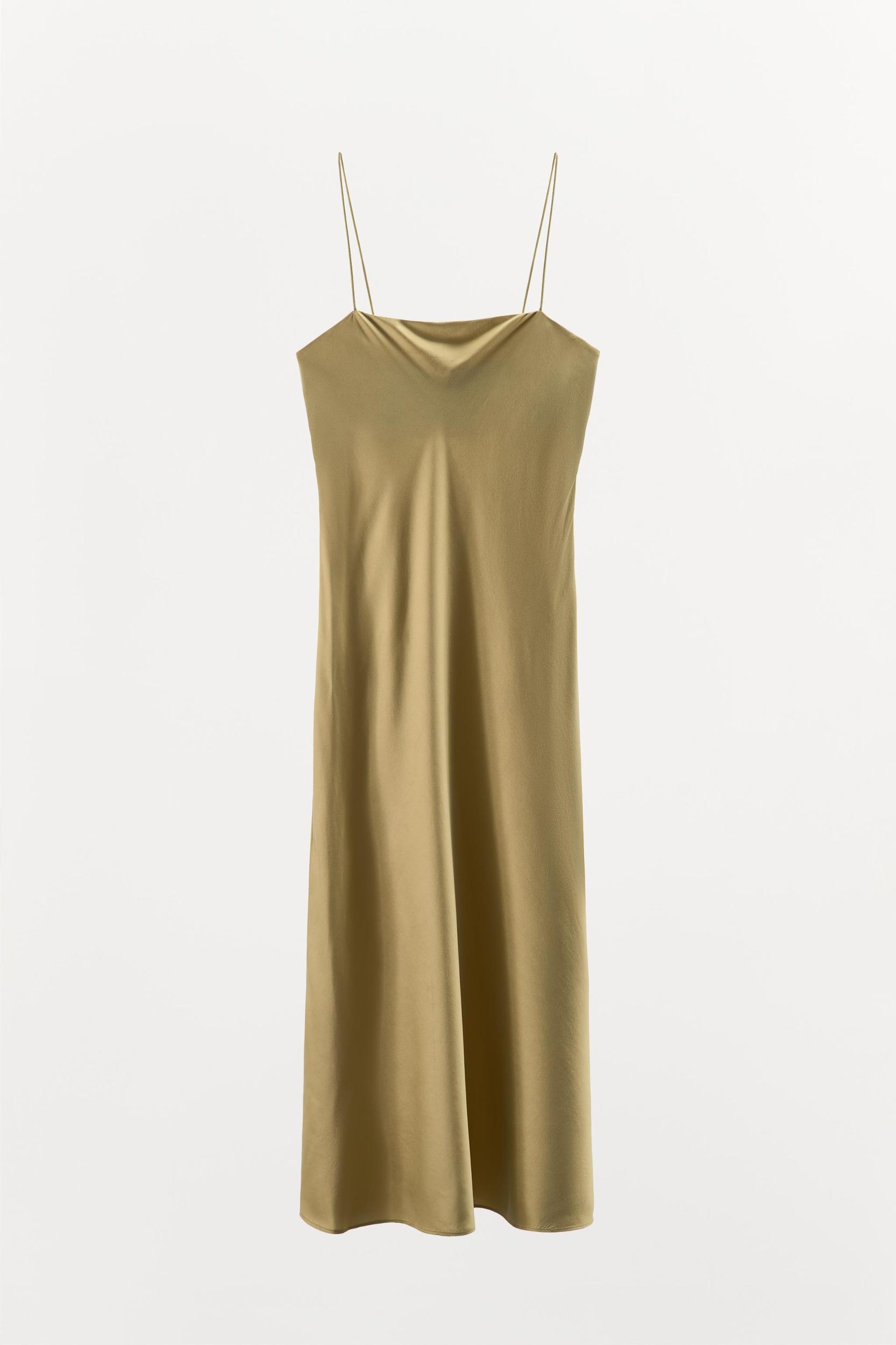 SILK STRAPPY DRESS Product Image