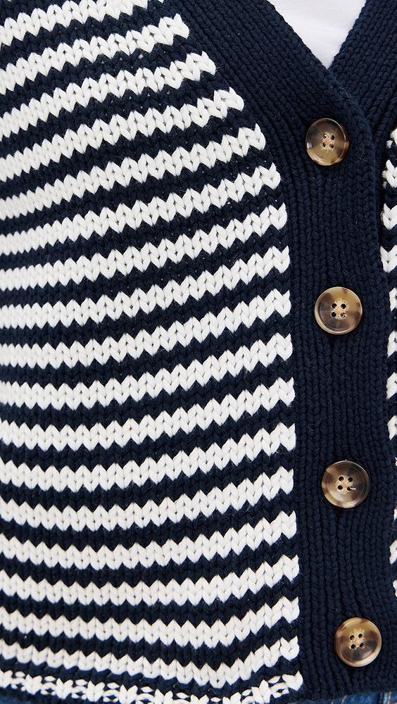 La Ligne Fine Stripe Mini Marina Cardigan | Shopbop Product Image