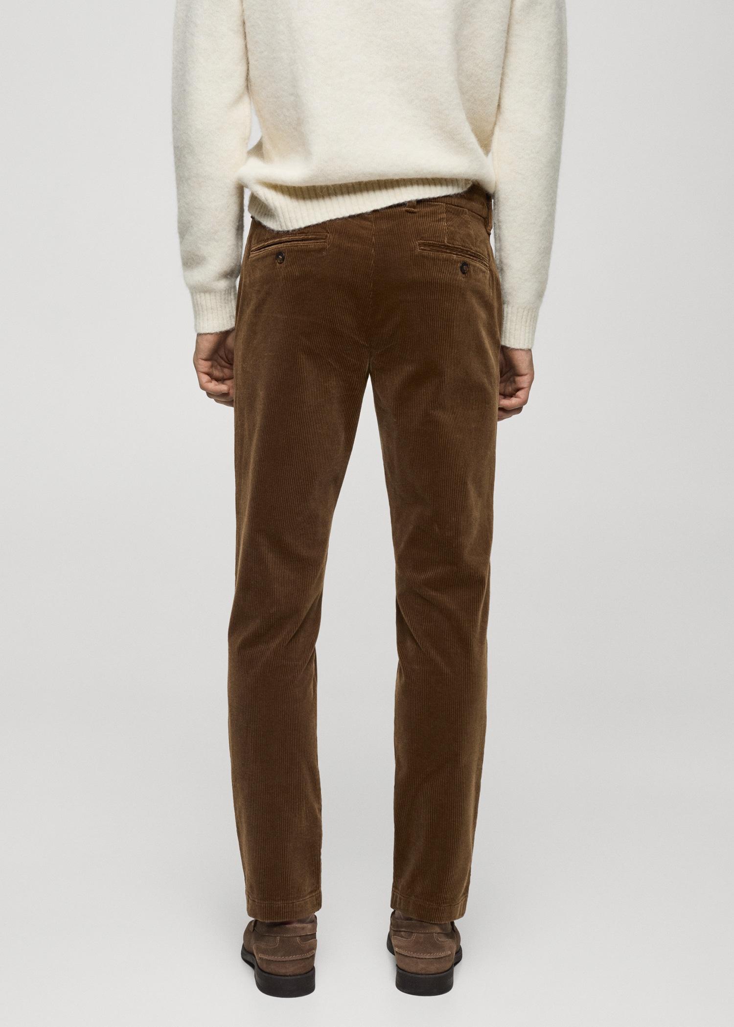 Corduroy slim-fit pants - Men | MANGO USA Product Image