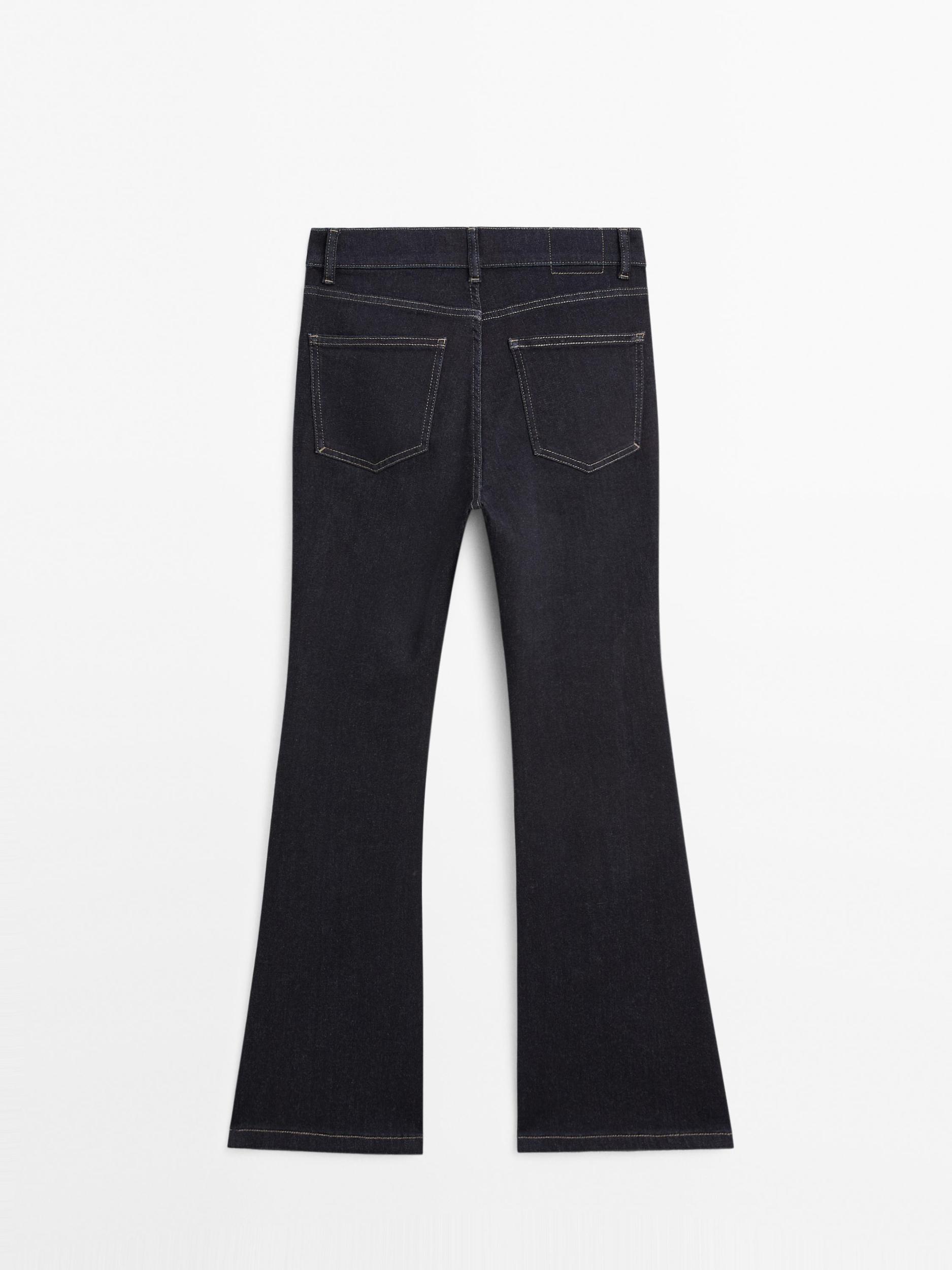 High waist flare fit skinny jeans Product Image