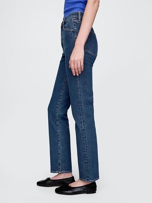 High Rise Crossover '90s Straight Jeans Product Image