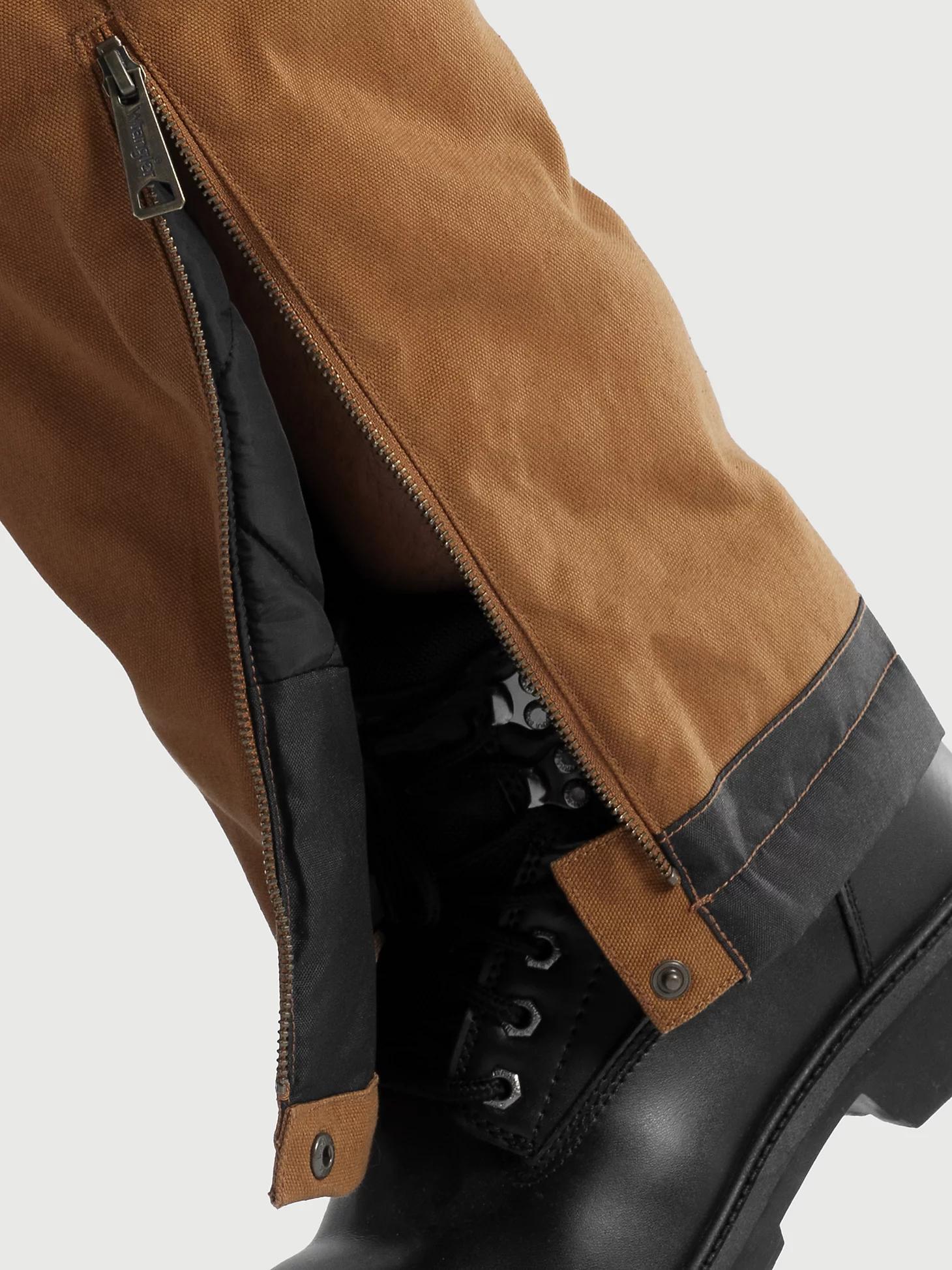 Men's Workwear Insulated Flex Duck Overalls in Rubber Product Image