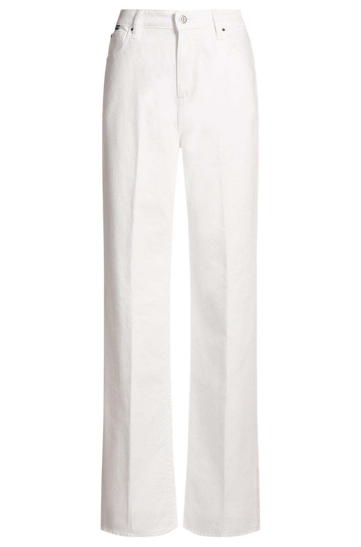 Relaxed-fit jeans in white Egyptian-cotton denim Product Image