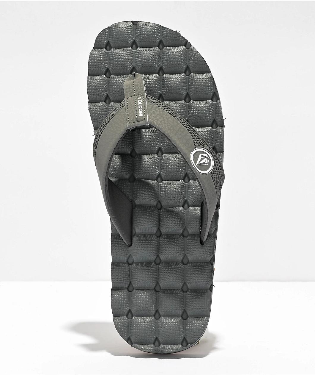 Volcom Recliner Light Grey Sandals Product Image