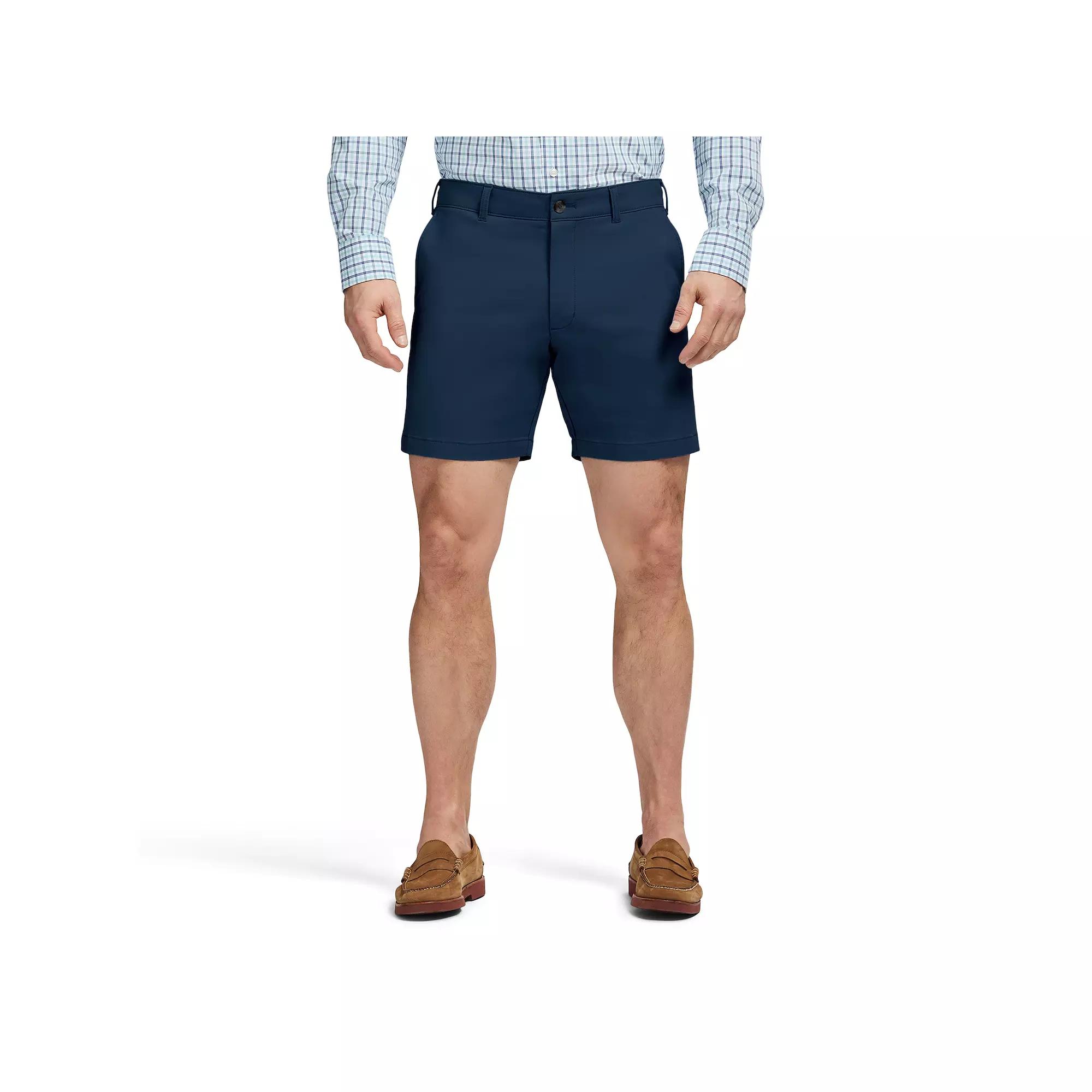 Men's IZOD Saltwater 7-Inch Flat Front Chino Shorts,  Product Image