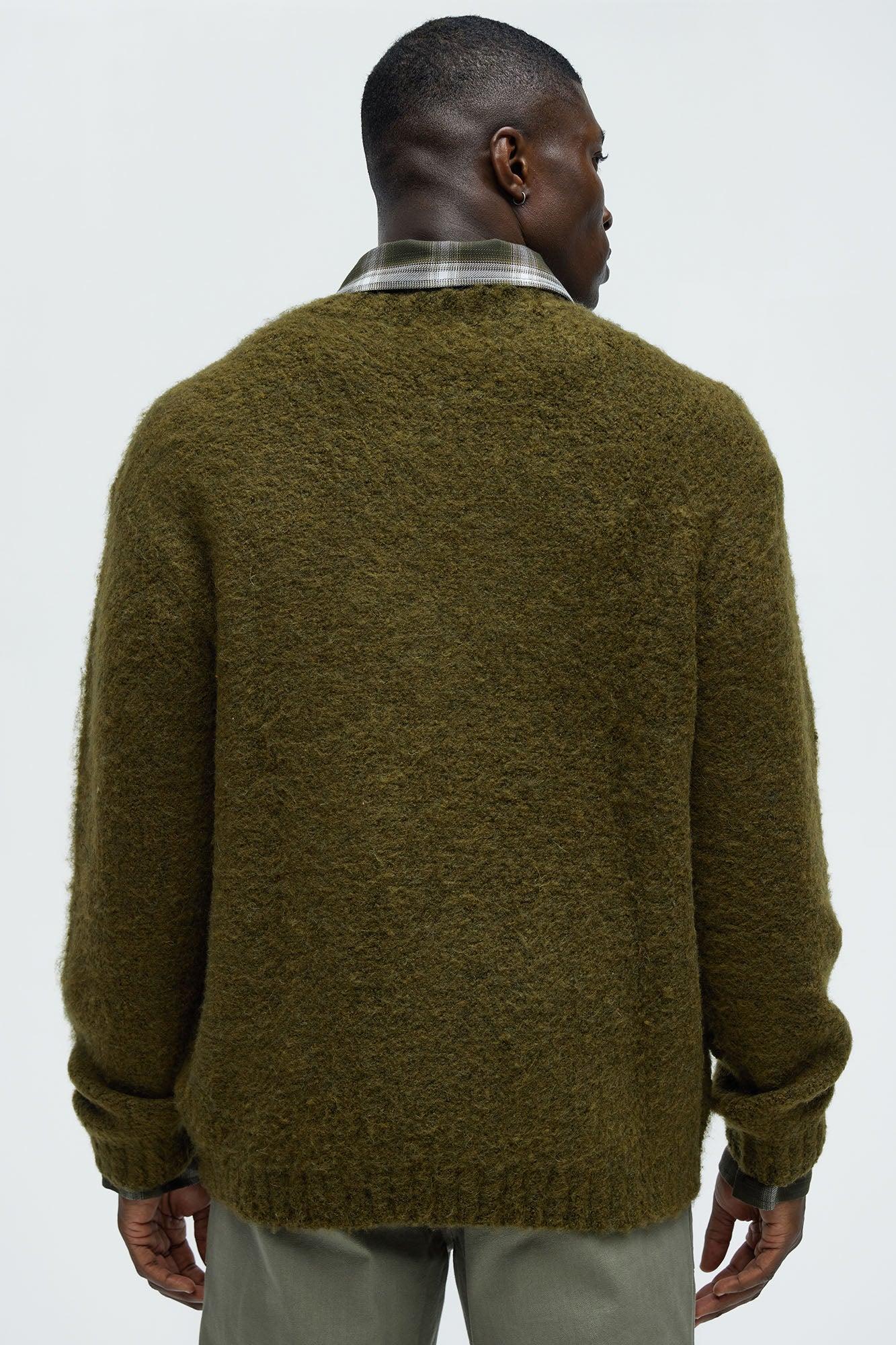 Always Here Crewneck Sweater - Olive Product Image