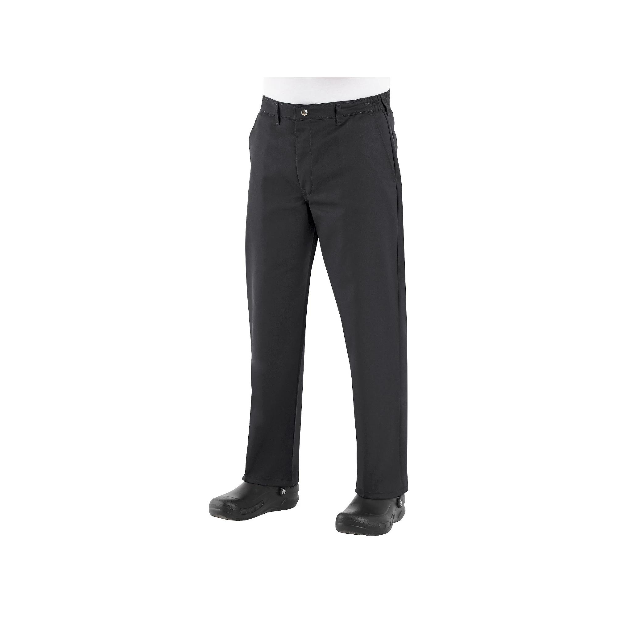 Red Kap Men's Classic-Fit Cook Pants, Size: 38X30, Black Product Image