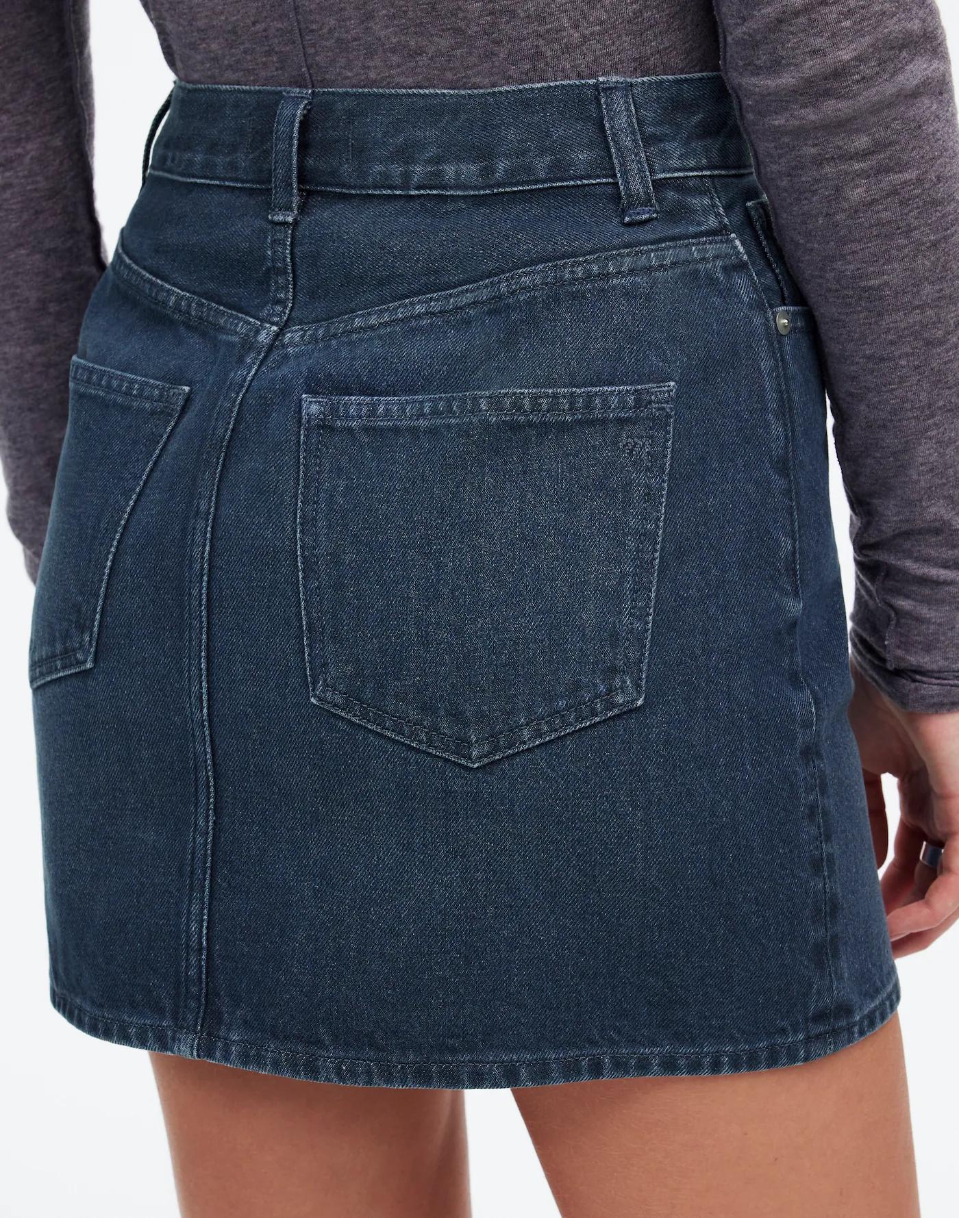 Denim Mini Skirt in Hodgeman Wash Product Image