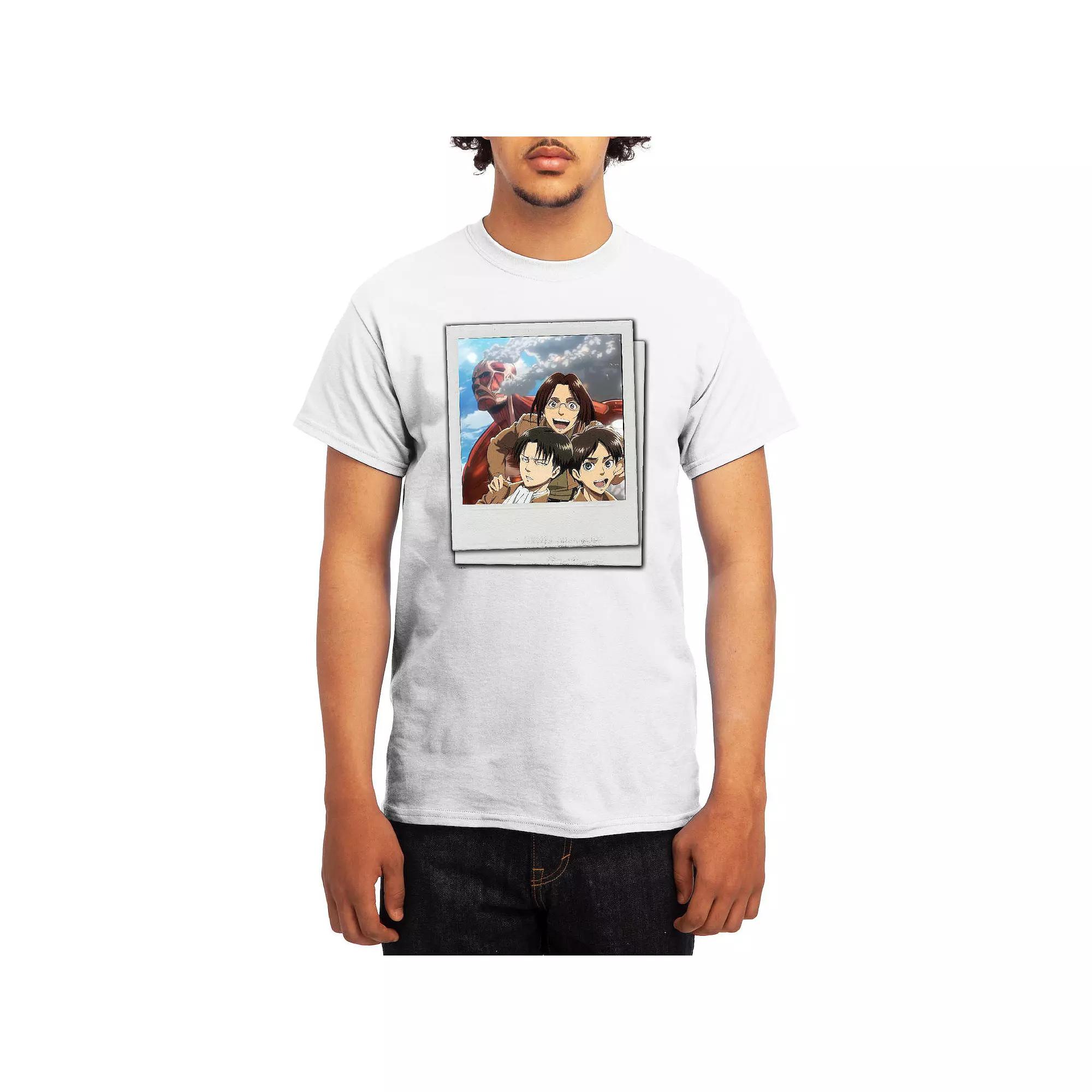 Men's Attack on Titan Mikasa Flying Emblem Tee, Boy's, Size: XXL, White Product Image