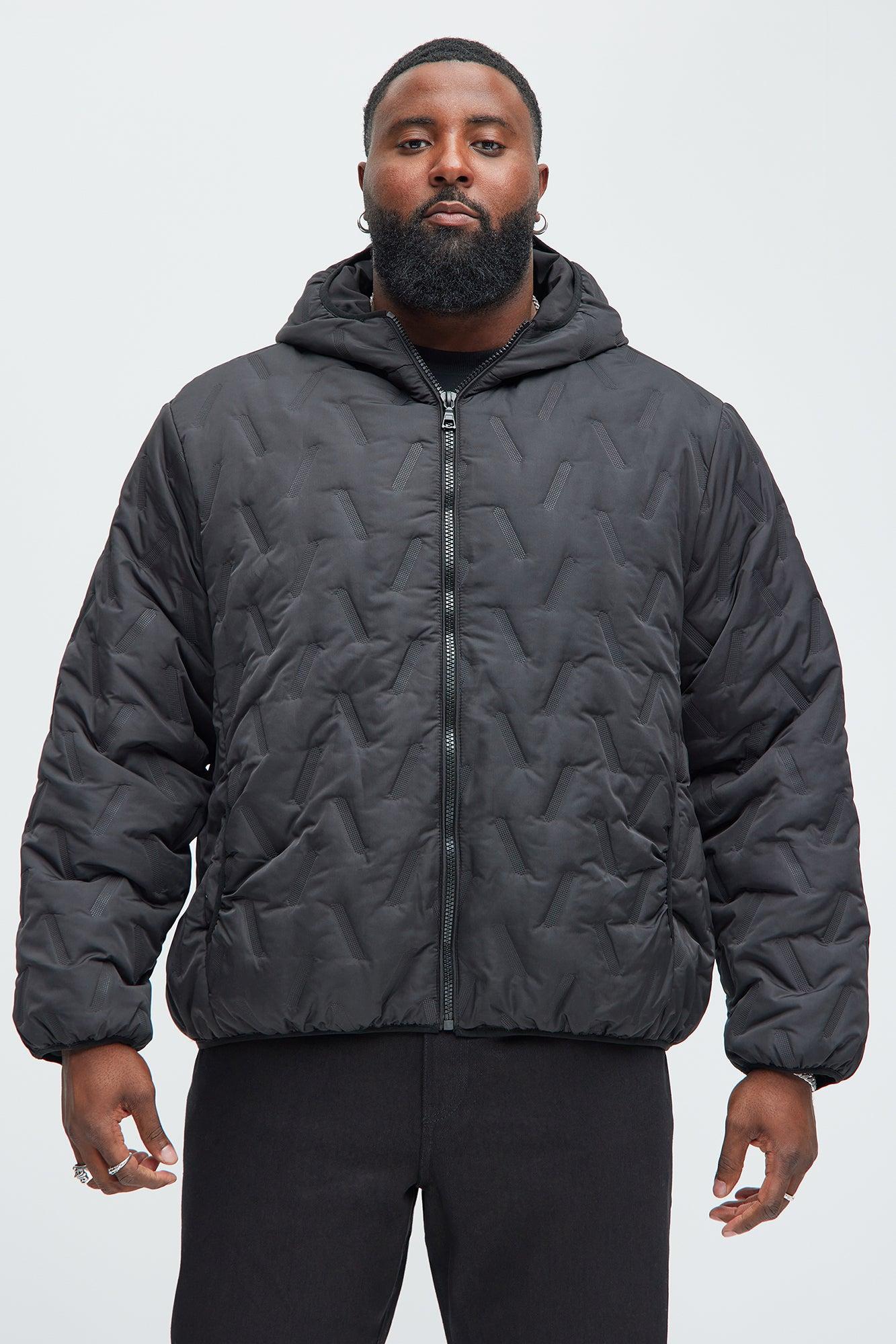 Everett Hooded Lightweight Puffer - Black Product Image