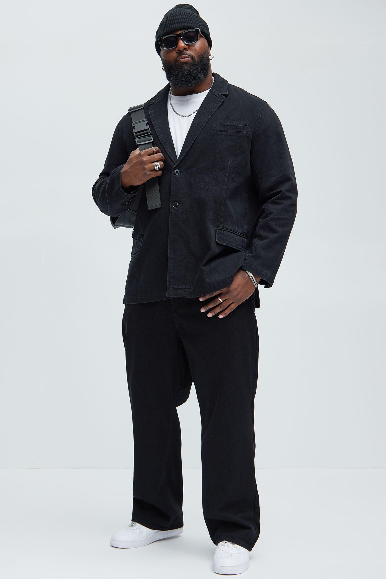 Belle Denim Blazer - Black Product Image