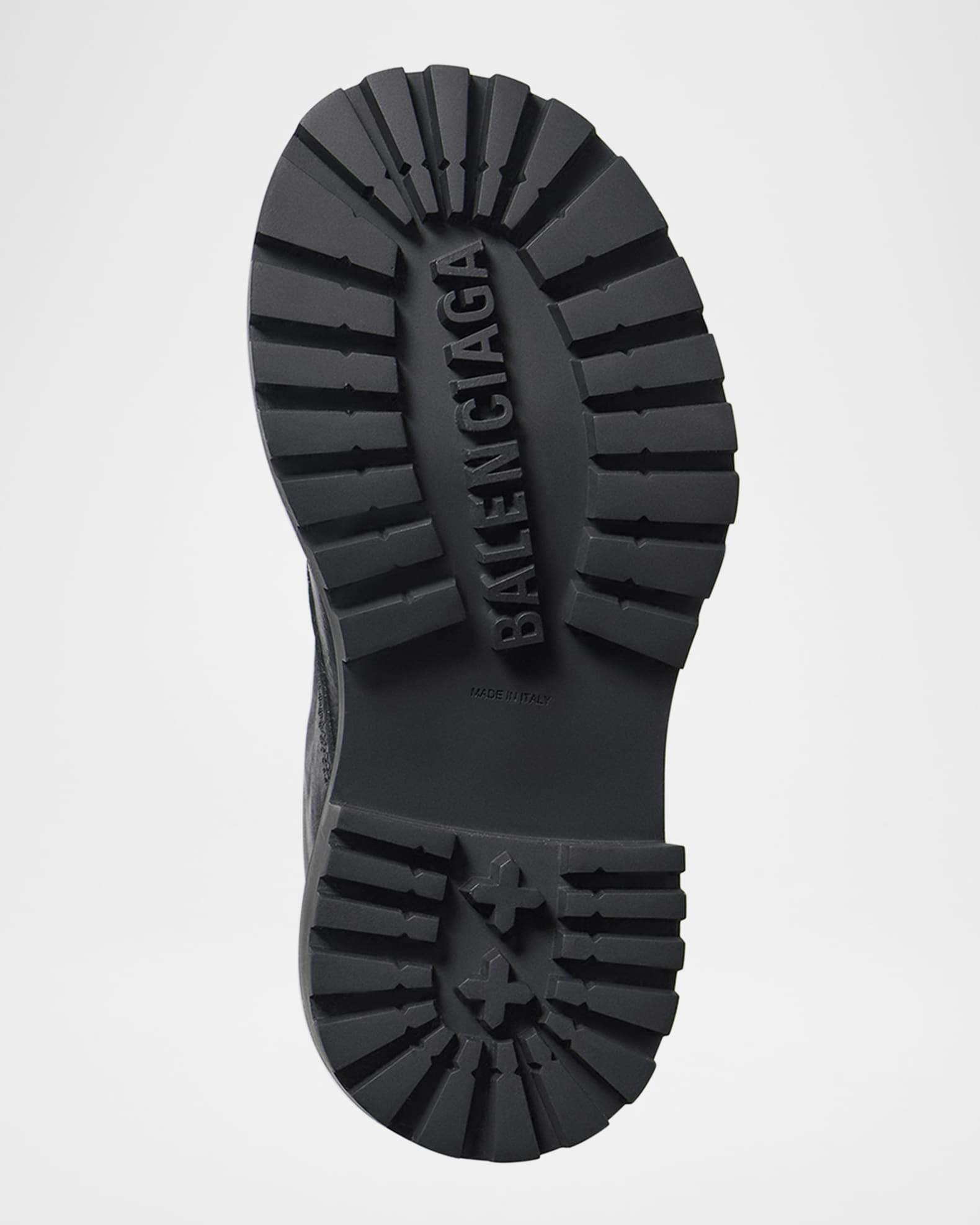 Men's Hummer Leather Lace-Up Booties with Charms Product Image