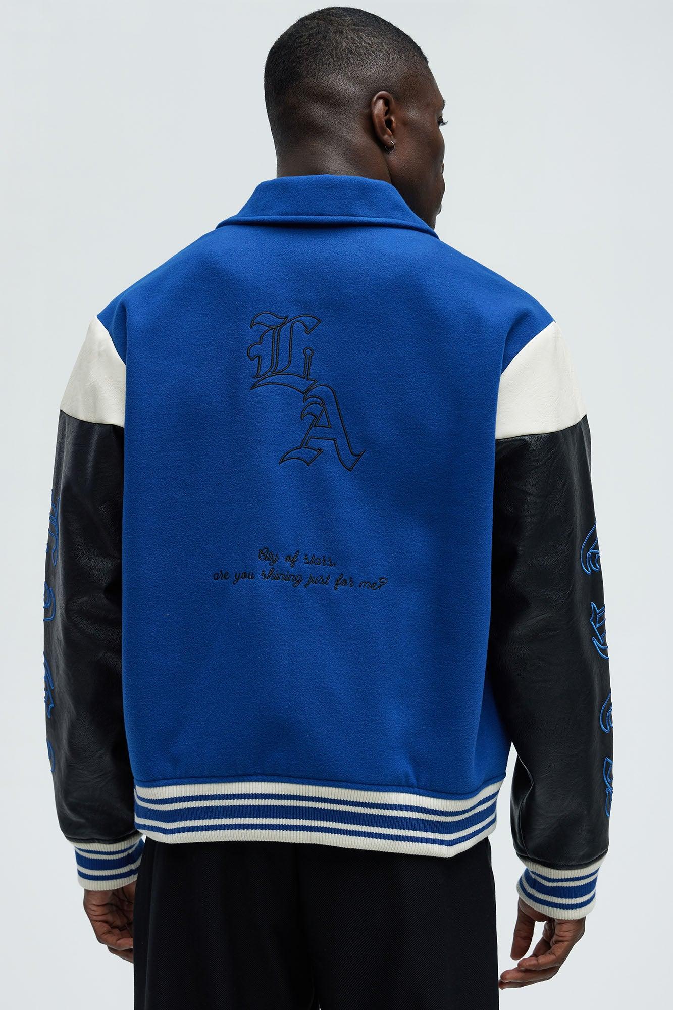 Angel Varsity Jacket - Blue Product Image