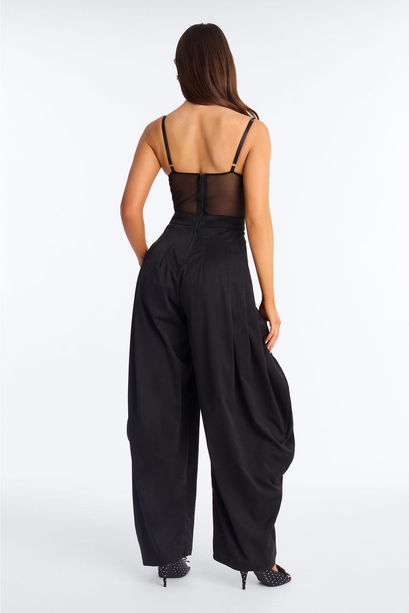 Loud Moves Barrel Leg Jumpsuit - Black Female Product Image