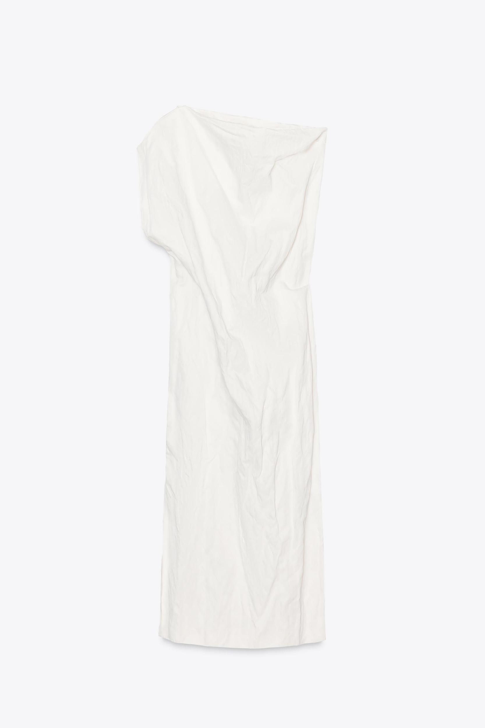 ZW COLLECTION ASYMMETRIC WRINKLED DRESS Product Image