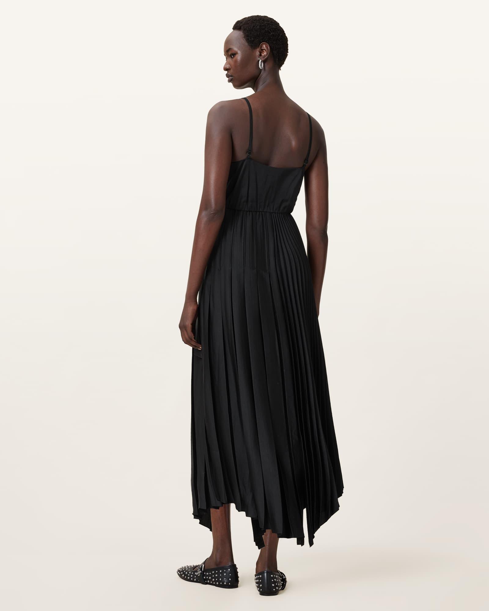 Jax 2-in-1 Maxi Dress Black | ALLSAINTS US Product Image