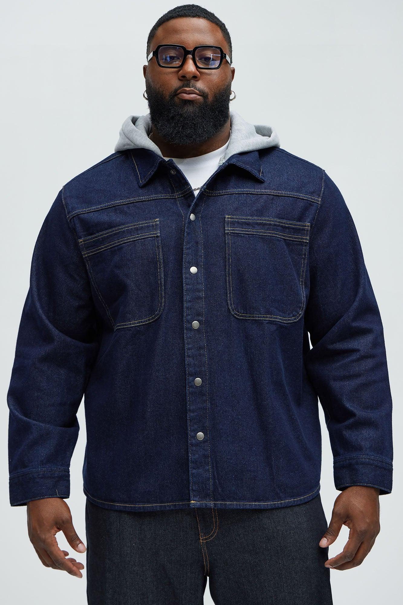 Jackson Lightweight Denim Shacket - Indigo Product Image