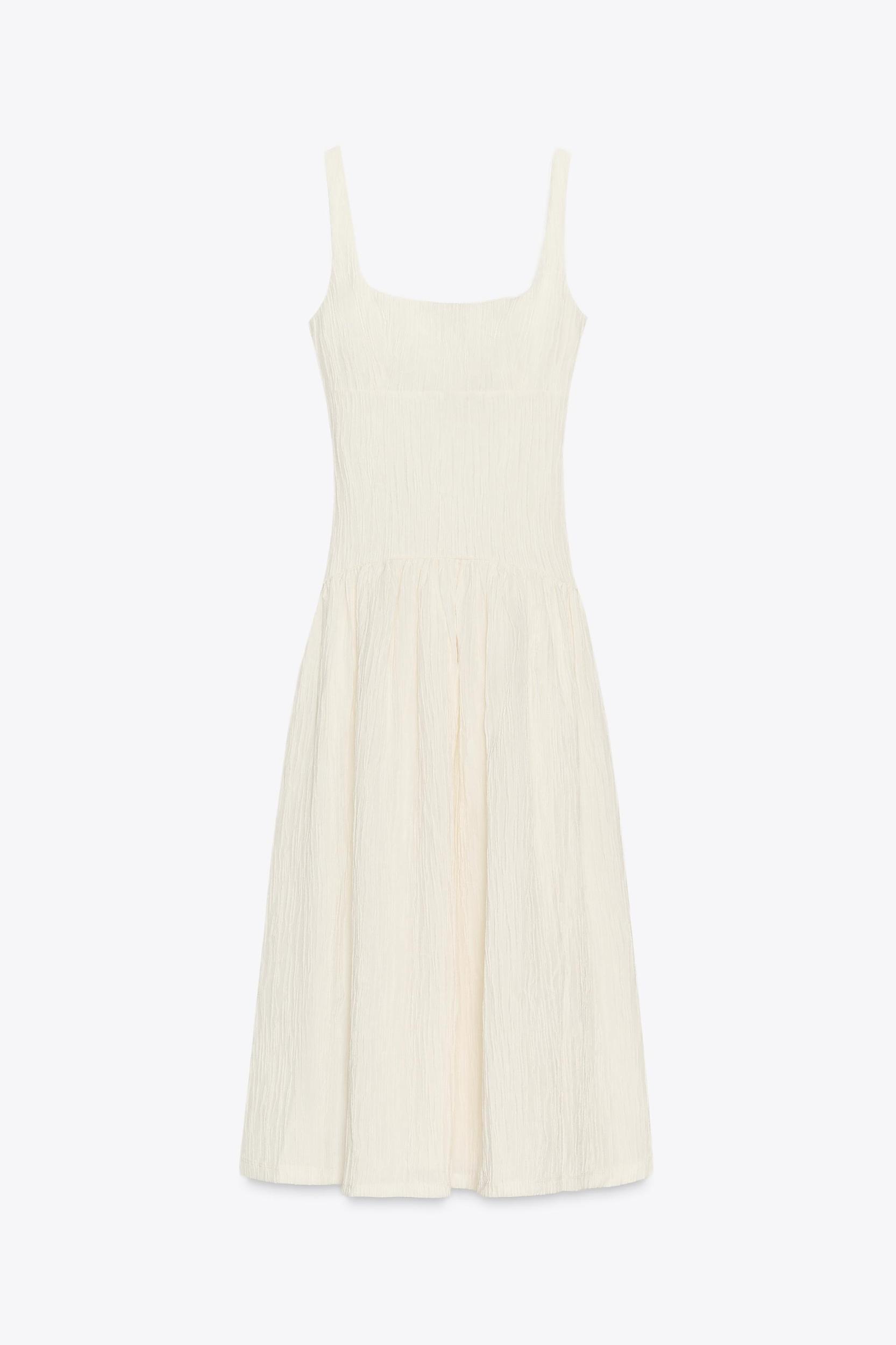 TEXTURED STRAPPY DRESS Product Image