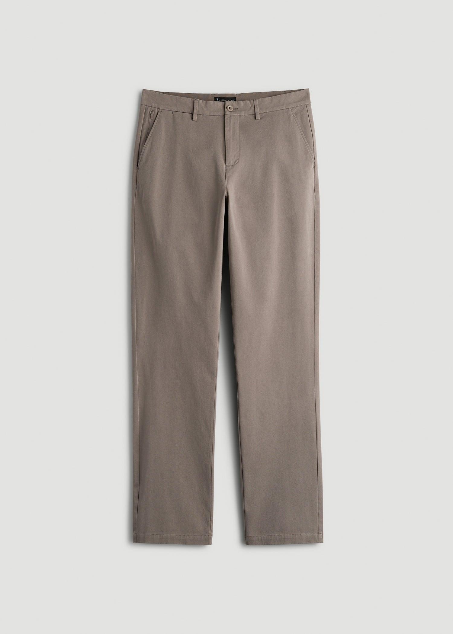 4 Way Stretch Commuter RELAXED Chino Pants for Tall Men in Portobello Product Image