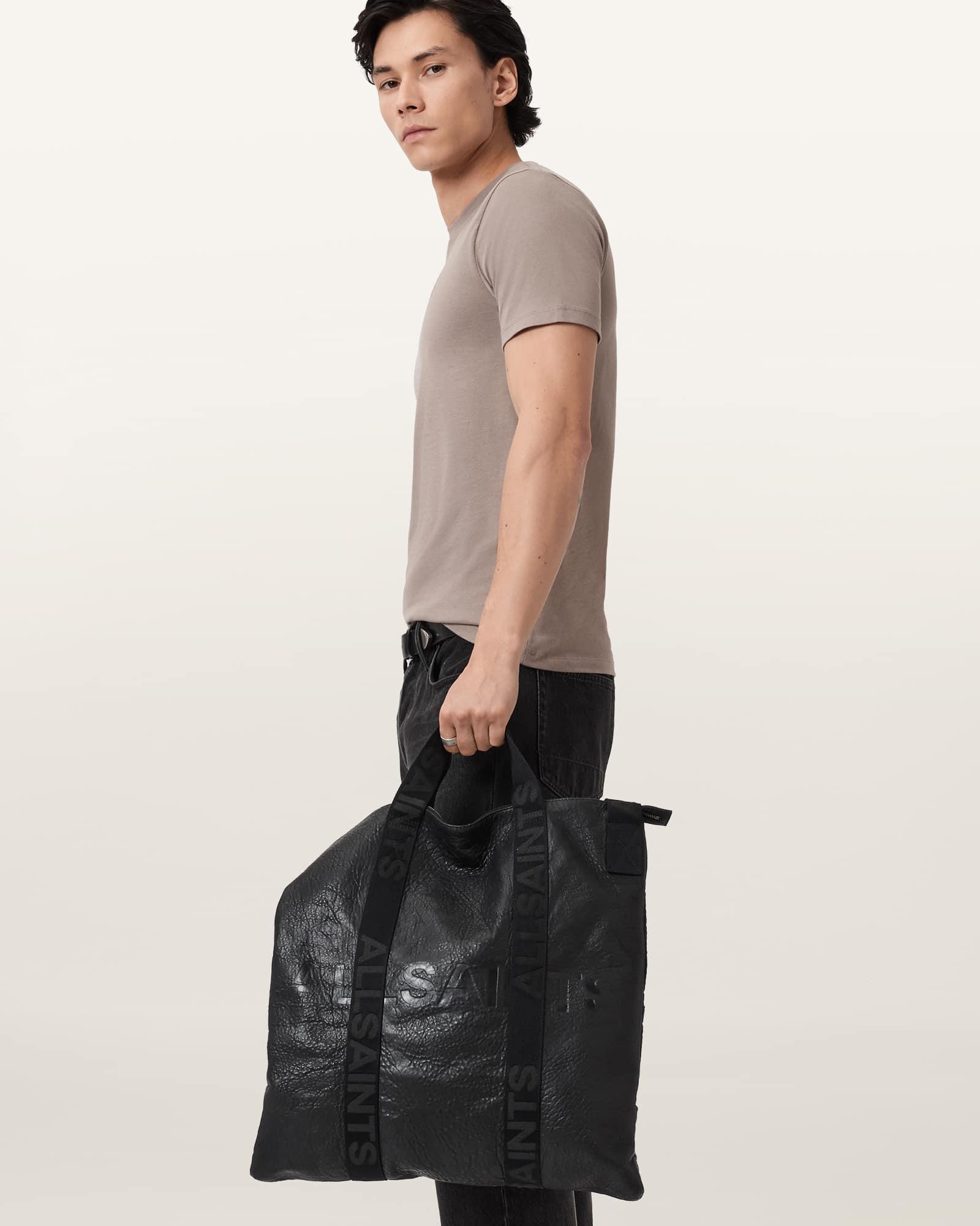 Brace Brushed Cotton T-Shirts 3 Pack GREY/GANACHE/BROWN | ALLSAINTS US Product Image